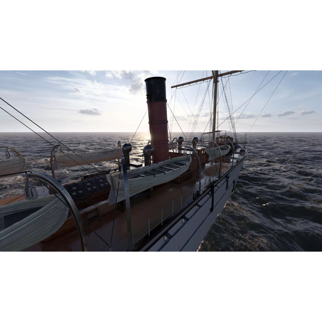 Japanese Navy Merchant Ship 3D Model – Late 19th Century, PBR Textured - View 21