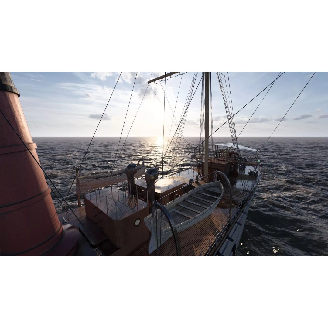 Japanese Navy Merchant Ship 3D Model – Late 19th Century, PBR Textured - View 22