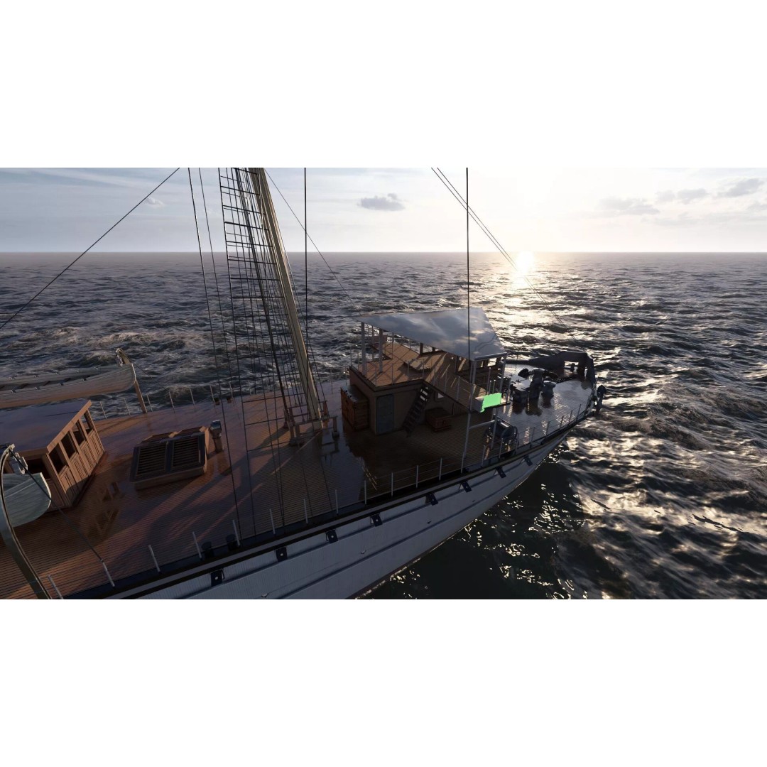 Japanese Navy Merchant Ship 3D Model – Late 19th Century, PBR Textured - View 23