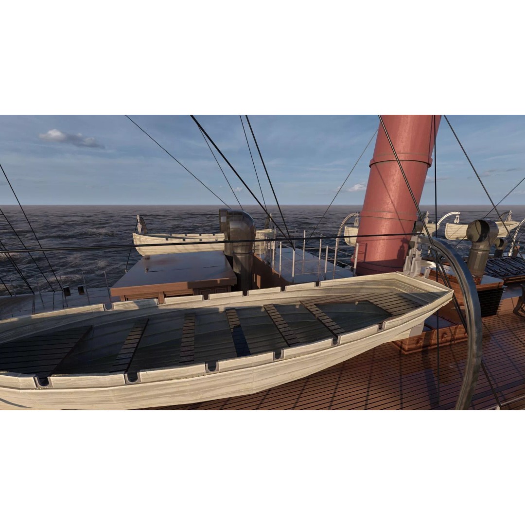 Japanese Navy Merchant Ship 3D Model – Late 19th Century, PBR Textured - View 31
