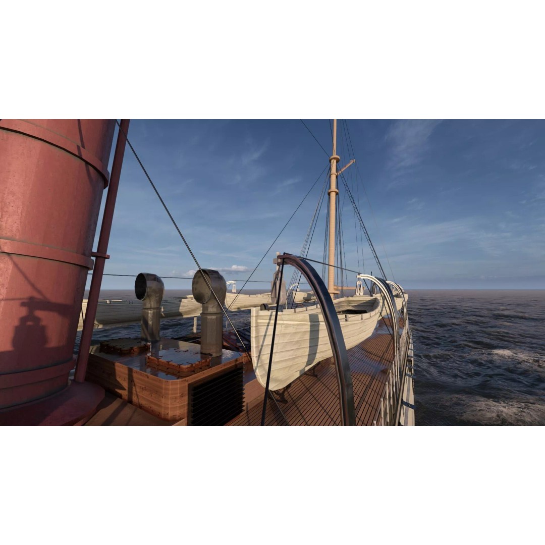 Japanese Navy Merchant Ship 3D Model – Late 19th Century, PBR Textured - View 33