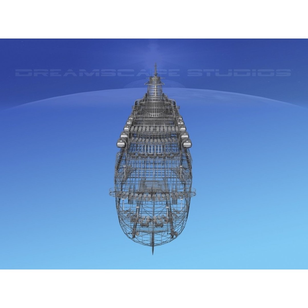 Pacific Princess 3D Model – High Detail Cruise Ship Asset, FBX, OBJ - View 21
