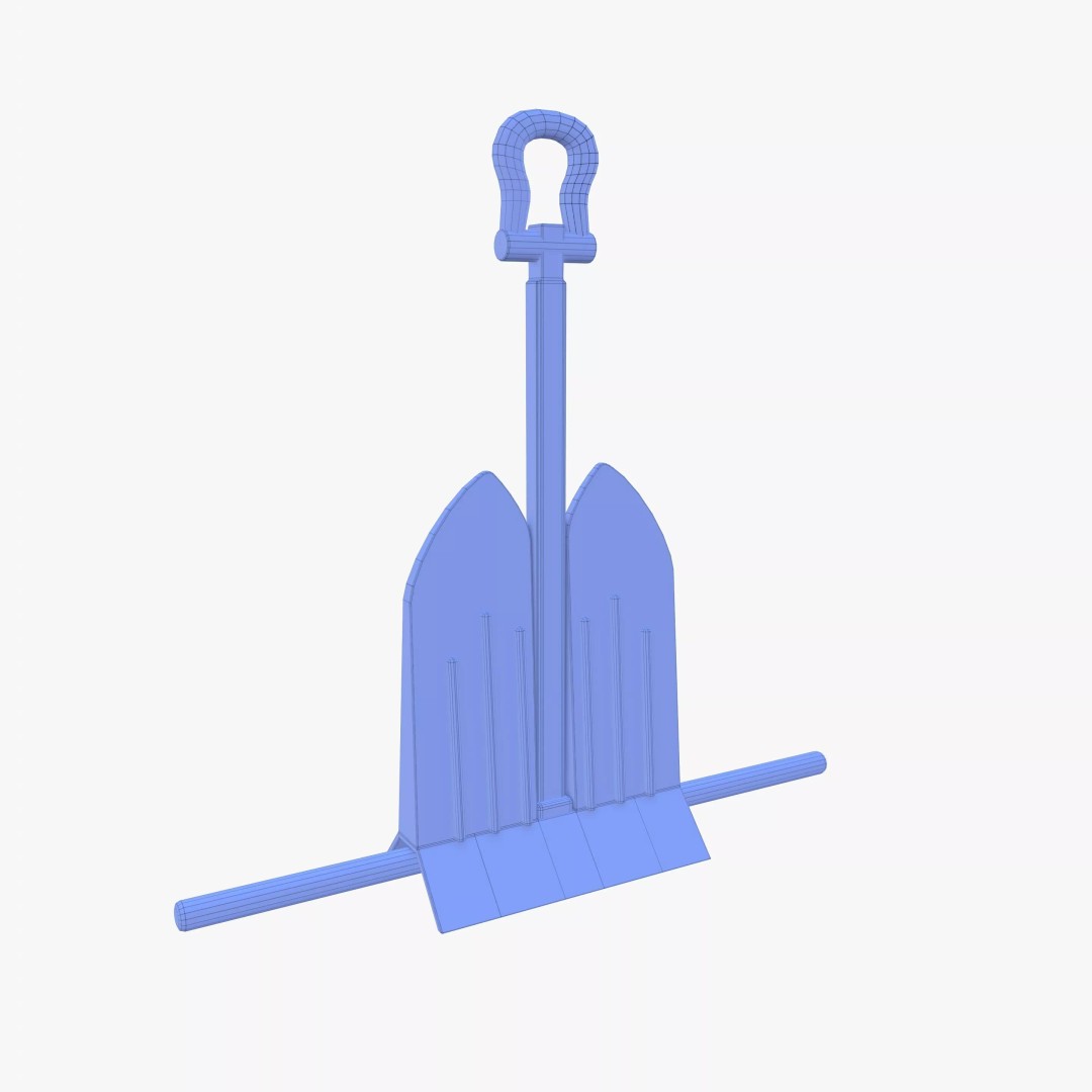 Anchor 3D Model – PBR Game-Ready Asset, Blender, FBX, OBJ - View 12