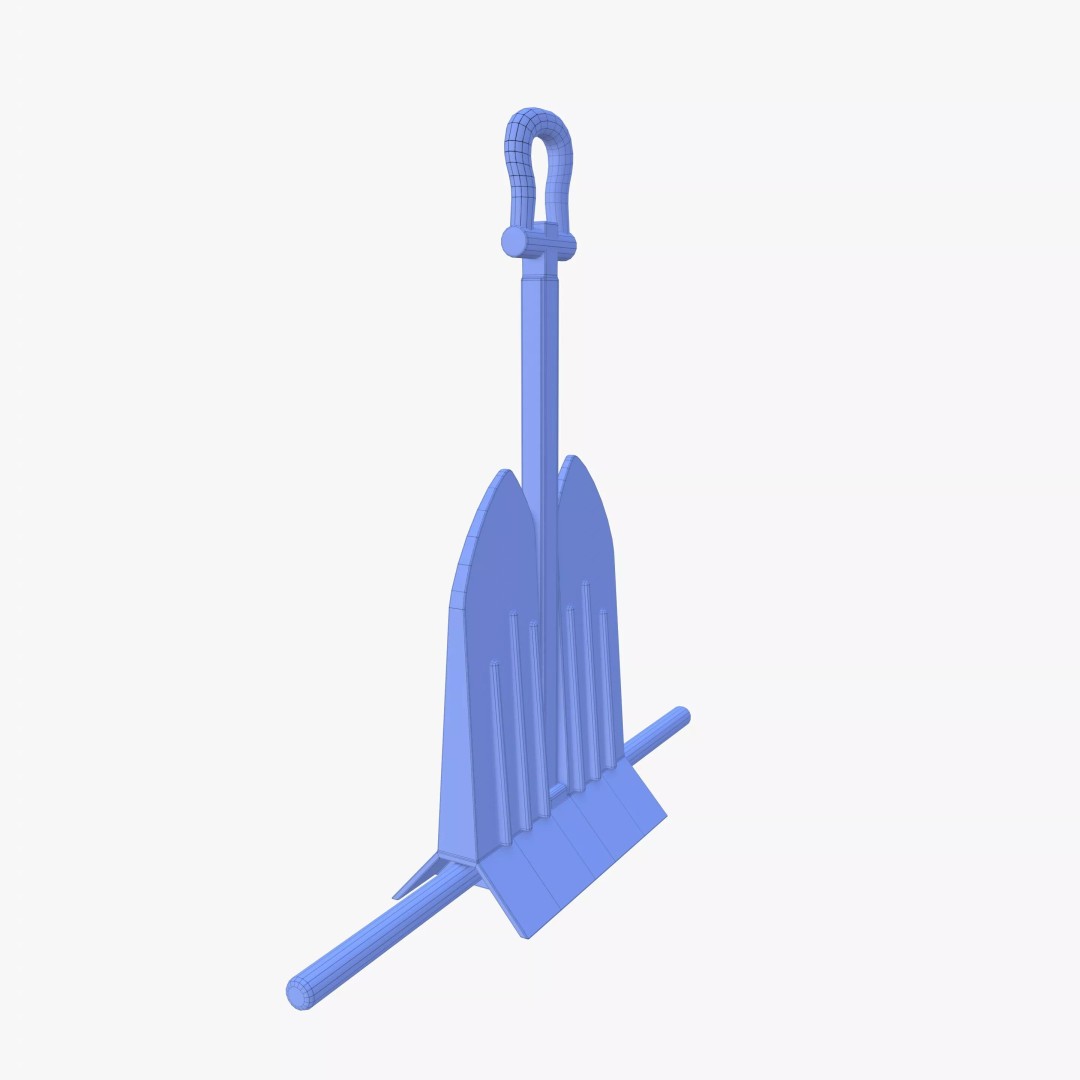 Anchor 3D Model – PBR Game-Ready Asset, Blender, FBX, OBJ - View 15