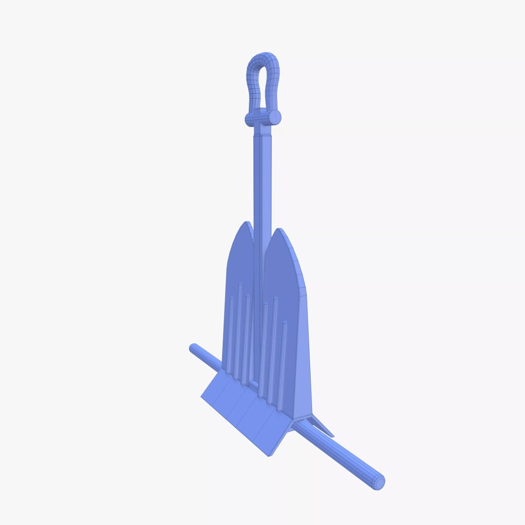 Anchor 3D Model – PBR Game-Ready Asset, Blender, FBX, OBJ - View 18