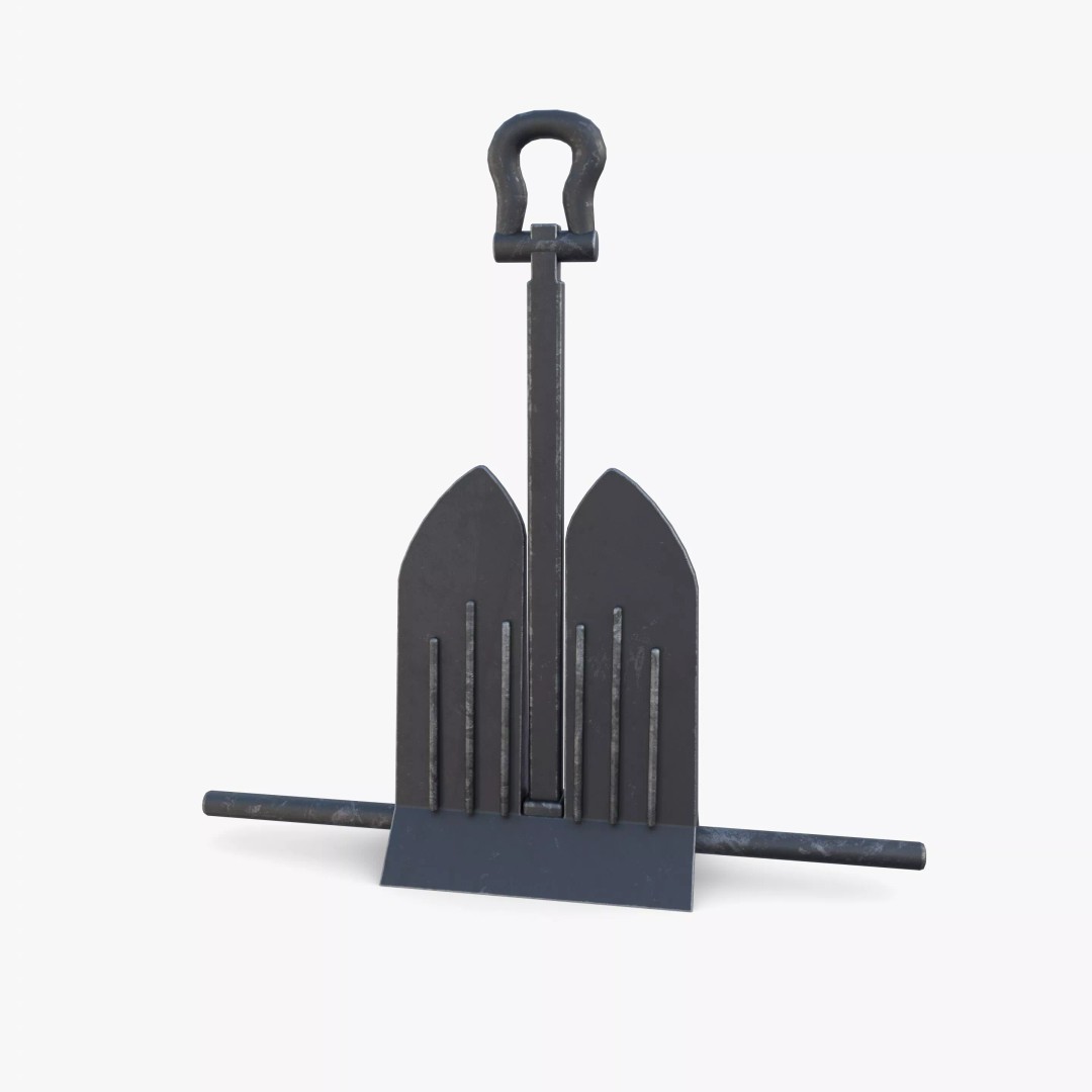 Anchor 3D Model – PBR Game-Ready Asset, Blender, FBX, OBJ - View 5
