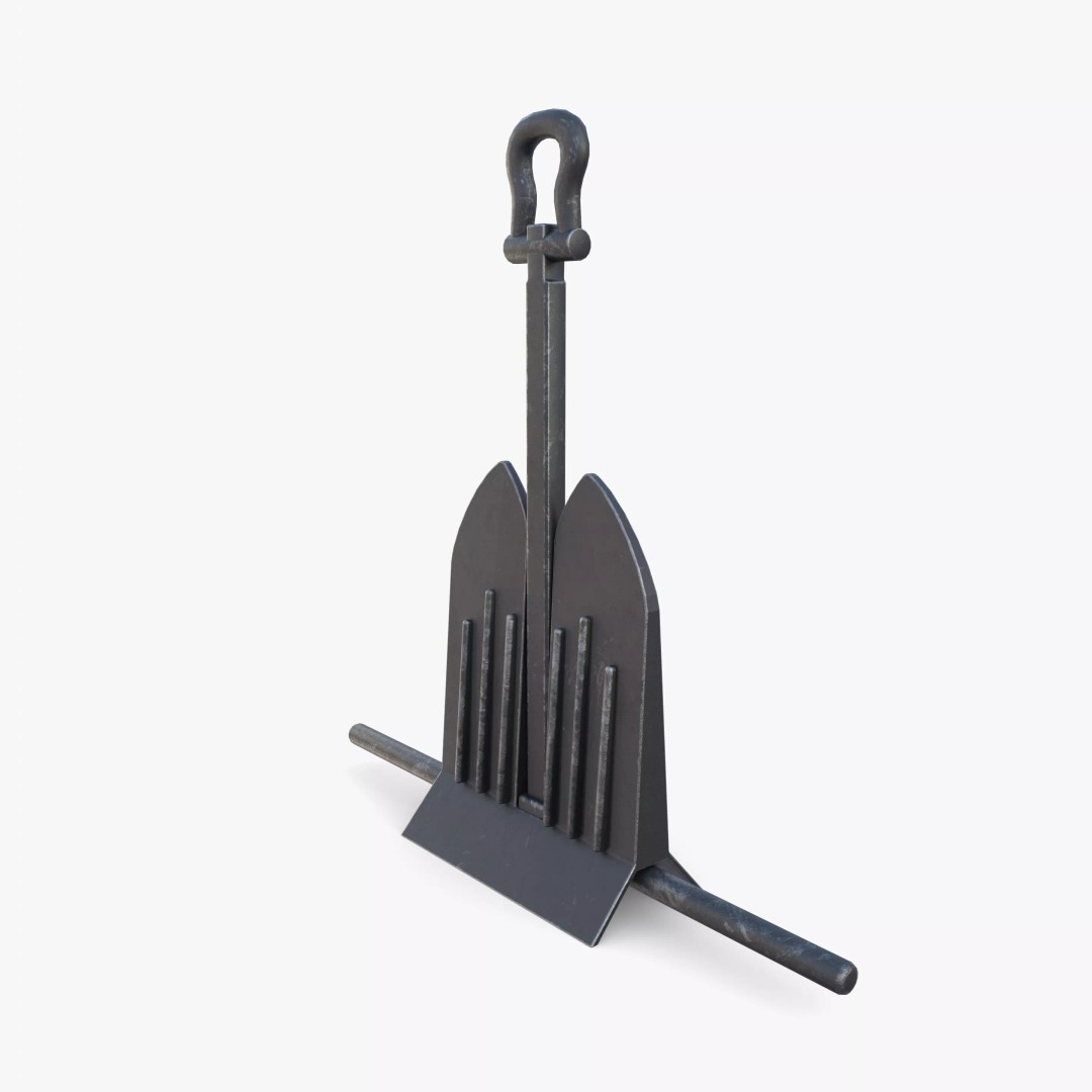 Anchor 3D Model – PBR Game-Ready Asset, Blender, FBX, OBJ - View 7