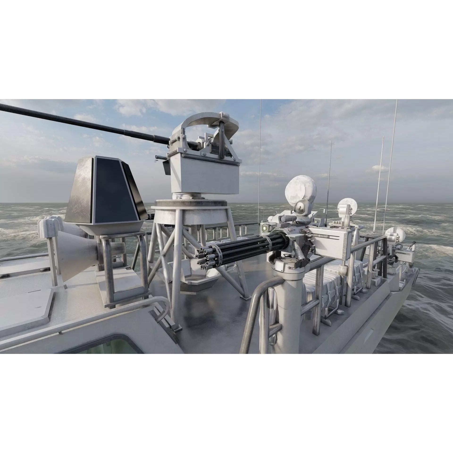 Detailed Patrol Boat - Game-Ready 3D Model - View 21