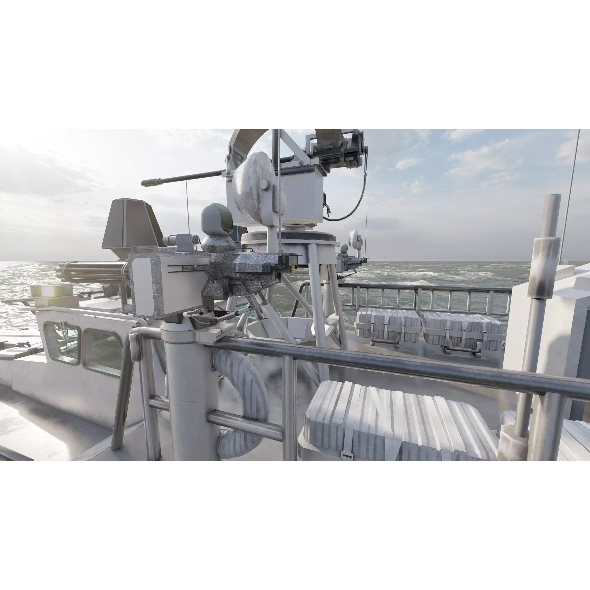 Detailed Patrol Boat - Game-Ready 3D Model - View 22