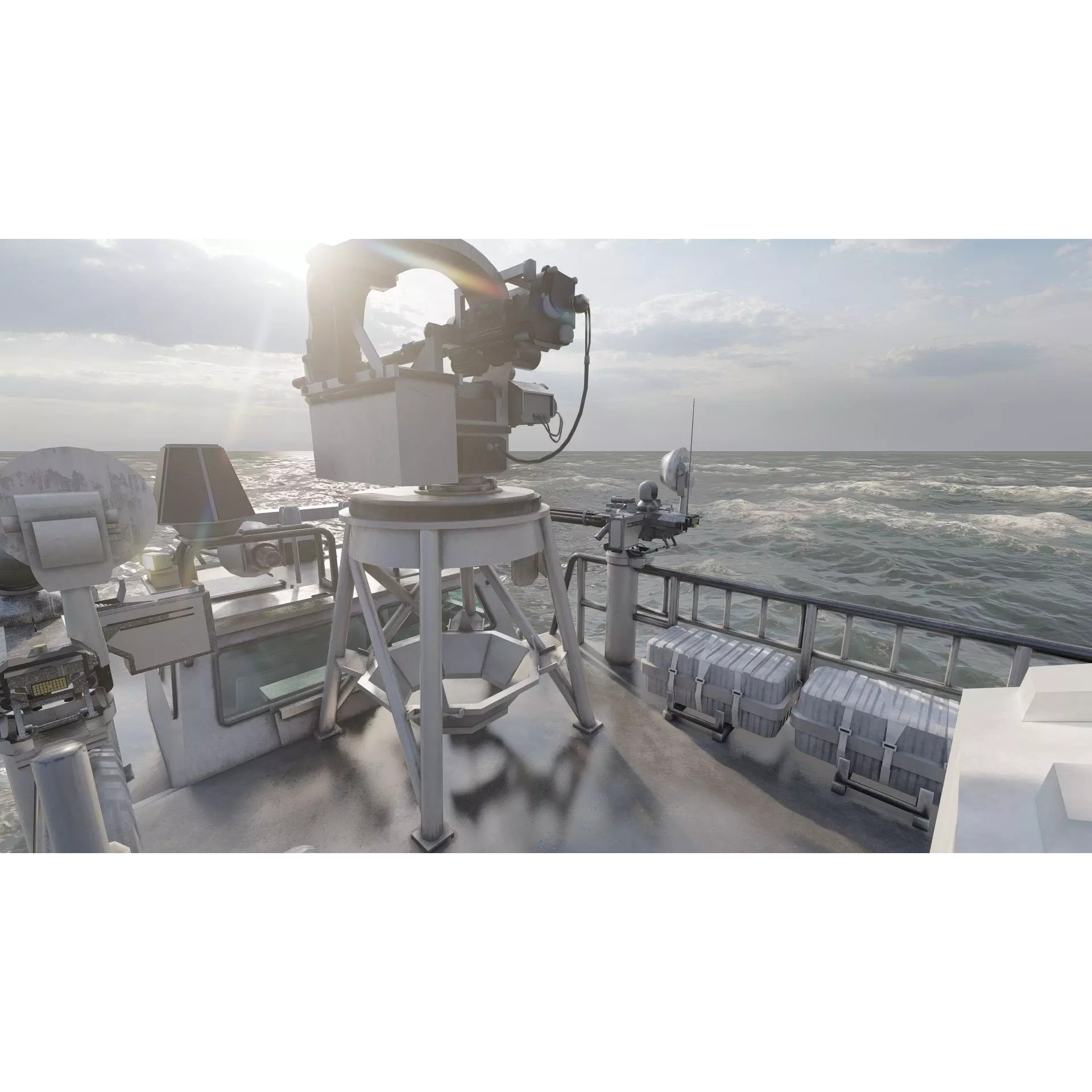 Detailed Patrol Boat - Game-Ready 3D Model - View 23