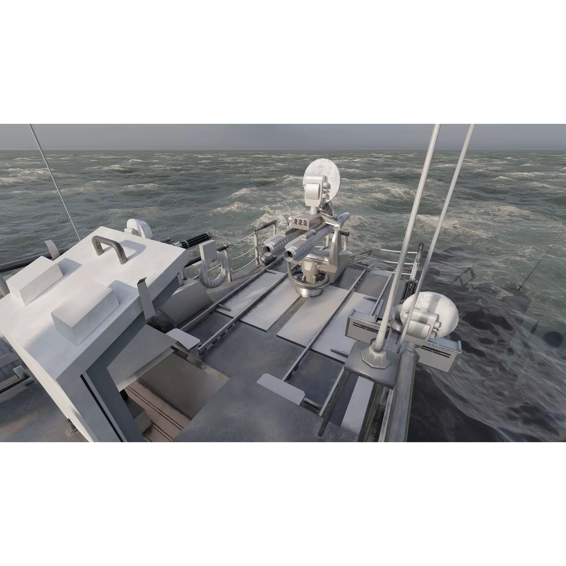 Detailed Patrol Boat - Game-Ready 3D Model - View 24