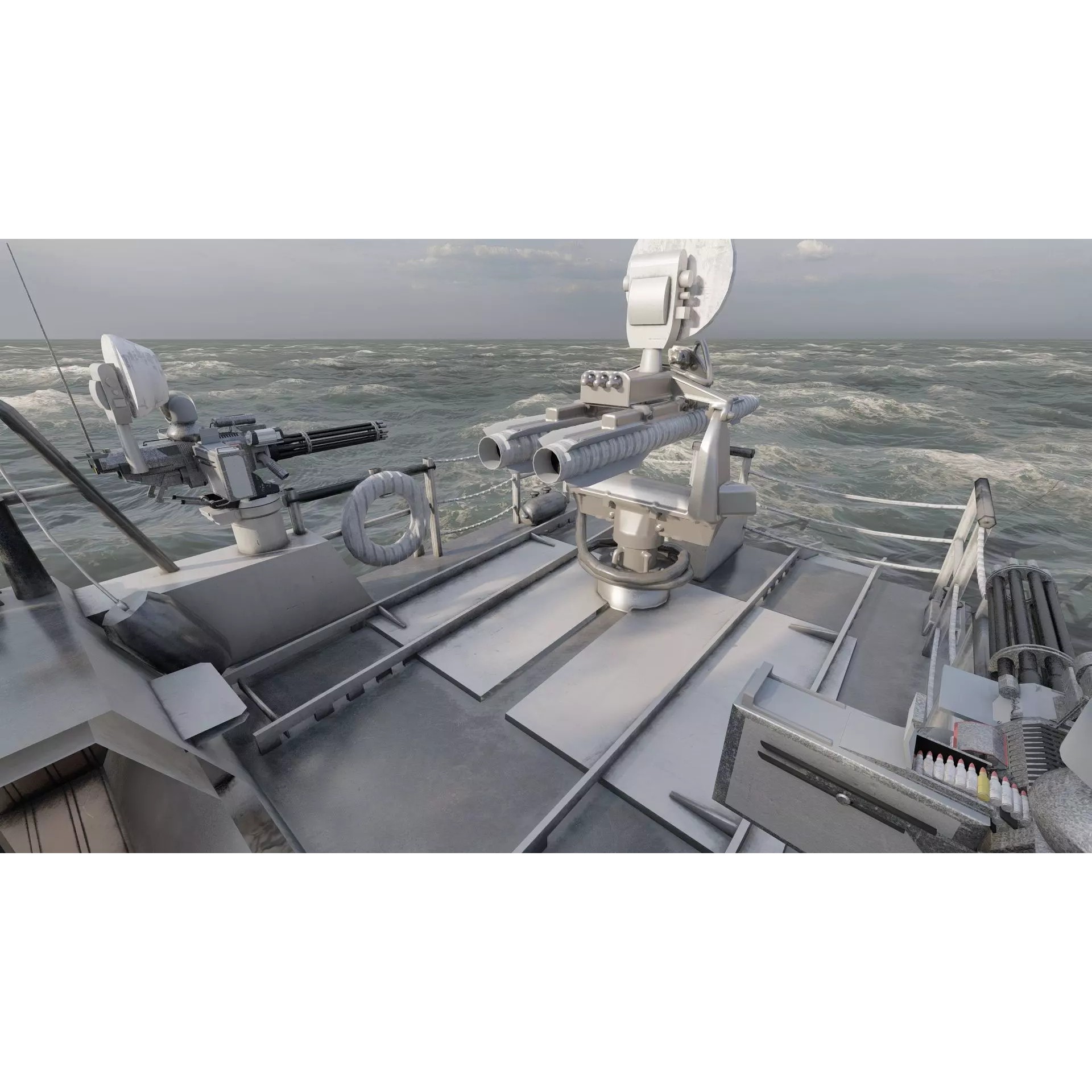 Detailed Patrol Boat - Game-Ready 3D Model - View 25