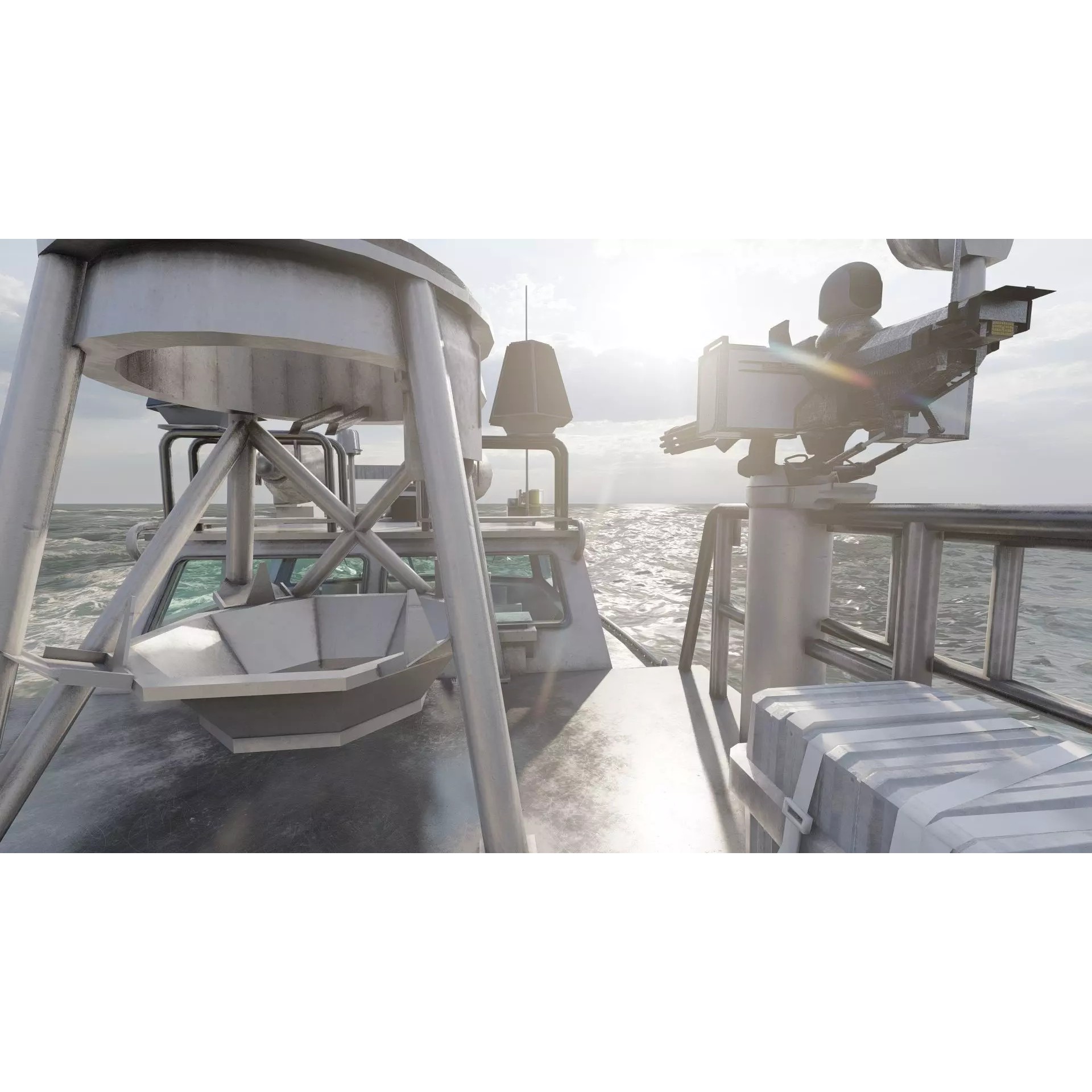 Detailed Patrol Boat - Game-Ready 3D Model - View 32