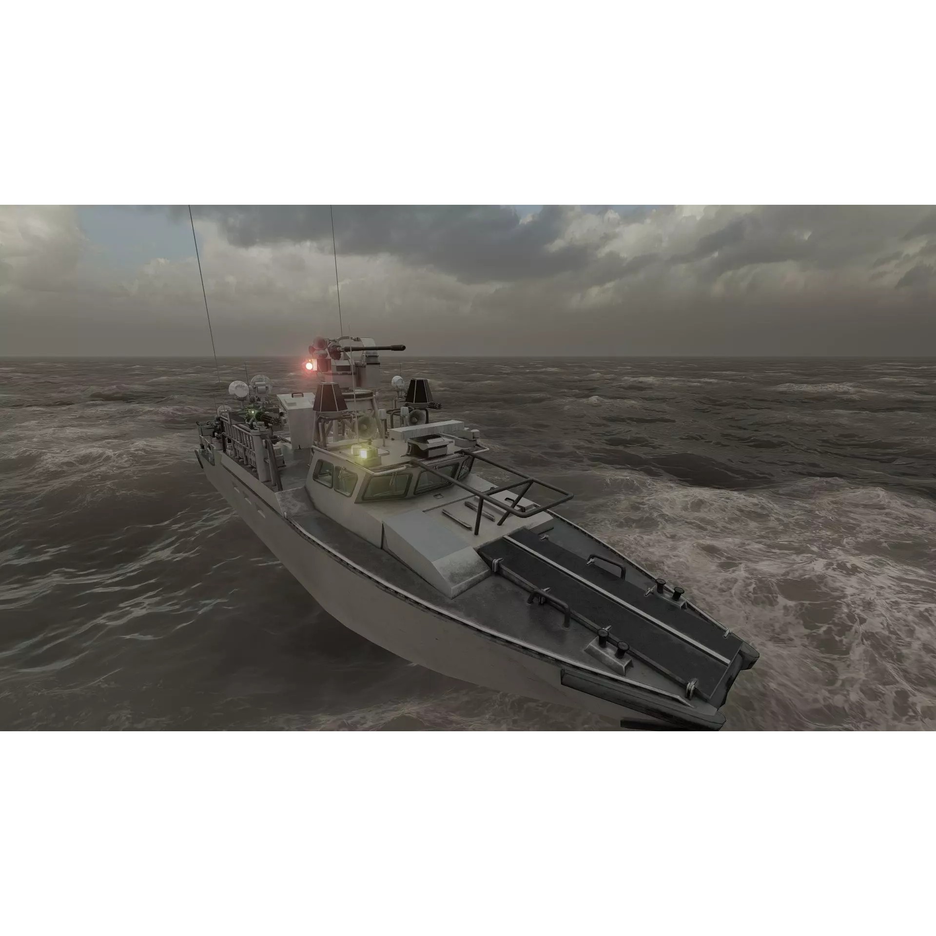 Detailed Patrol Boat - Game-Ready 3D Model - View 37