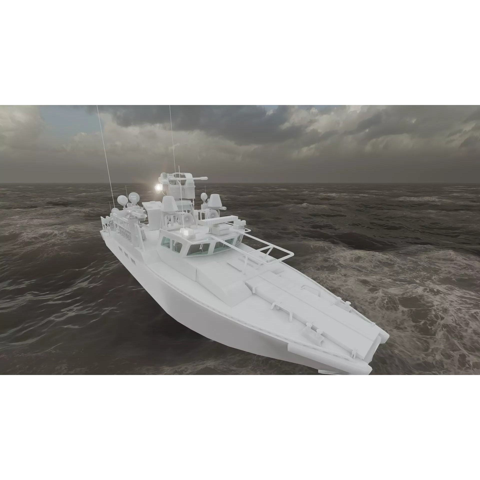 Detailed Patrol Boat - Game-Ready 3D Model - View 38