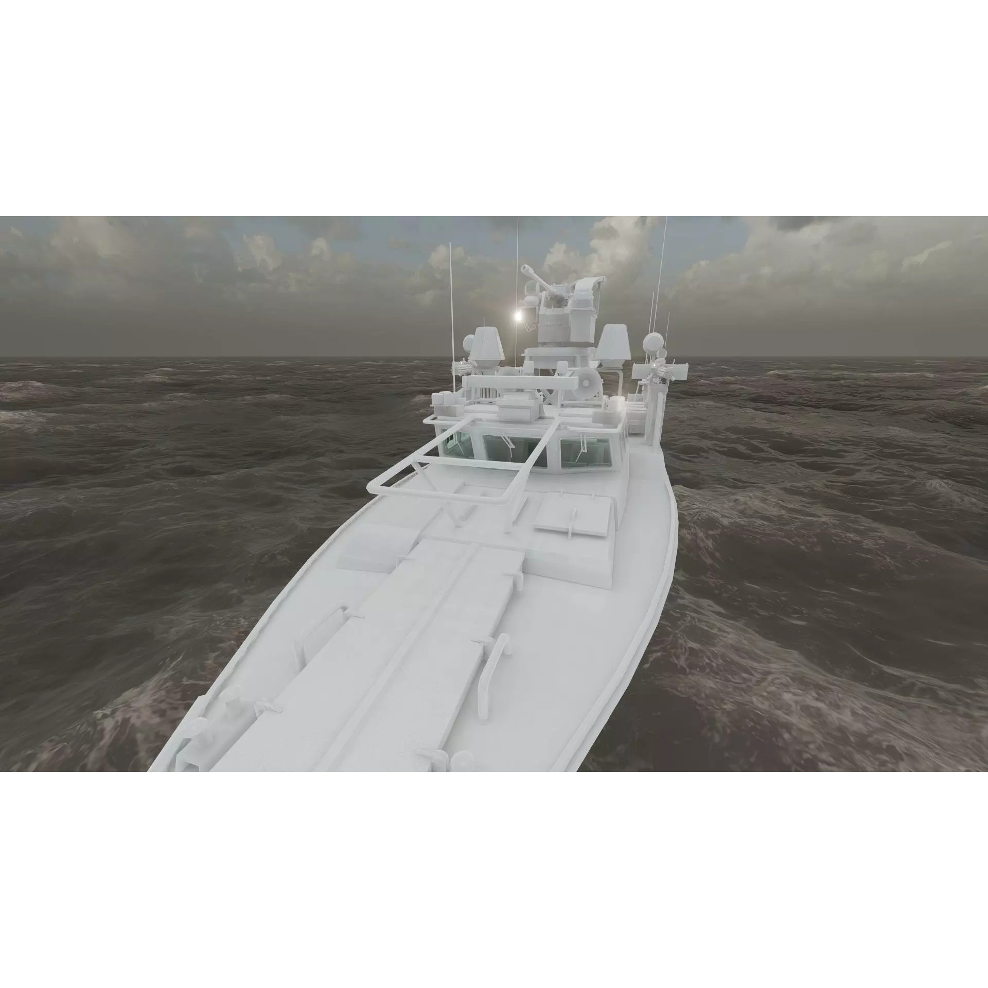 Detailed Patrol Boat - Game-Ready 3D Model - View 39