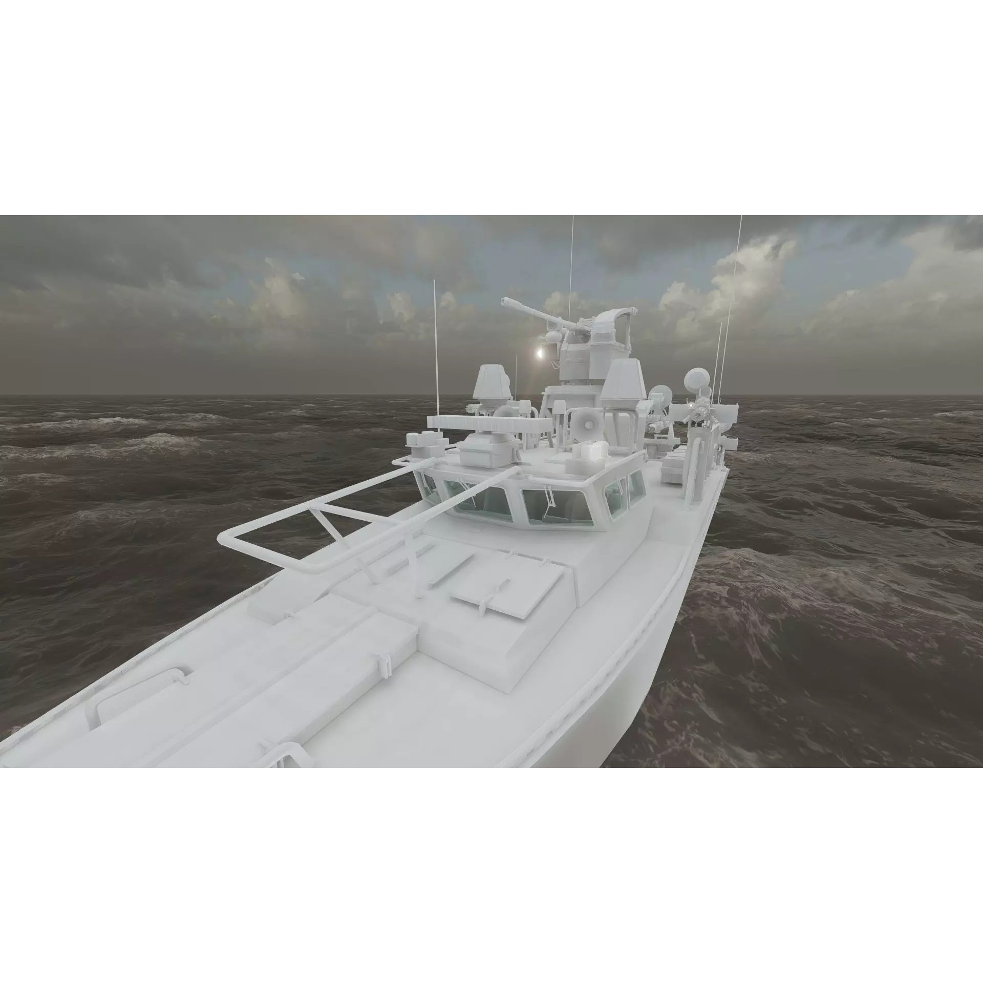 Detailed Patrol Boat - Game-Ready 3D Model - View 40