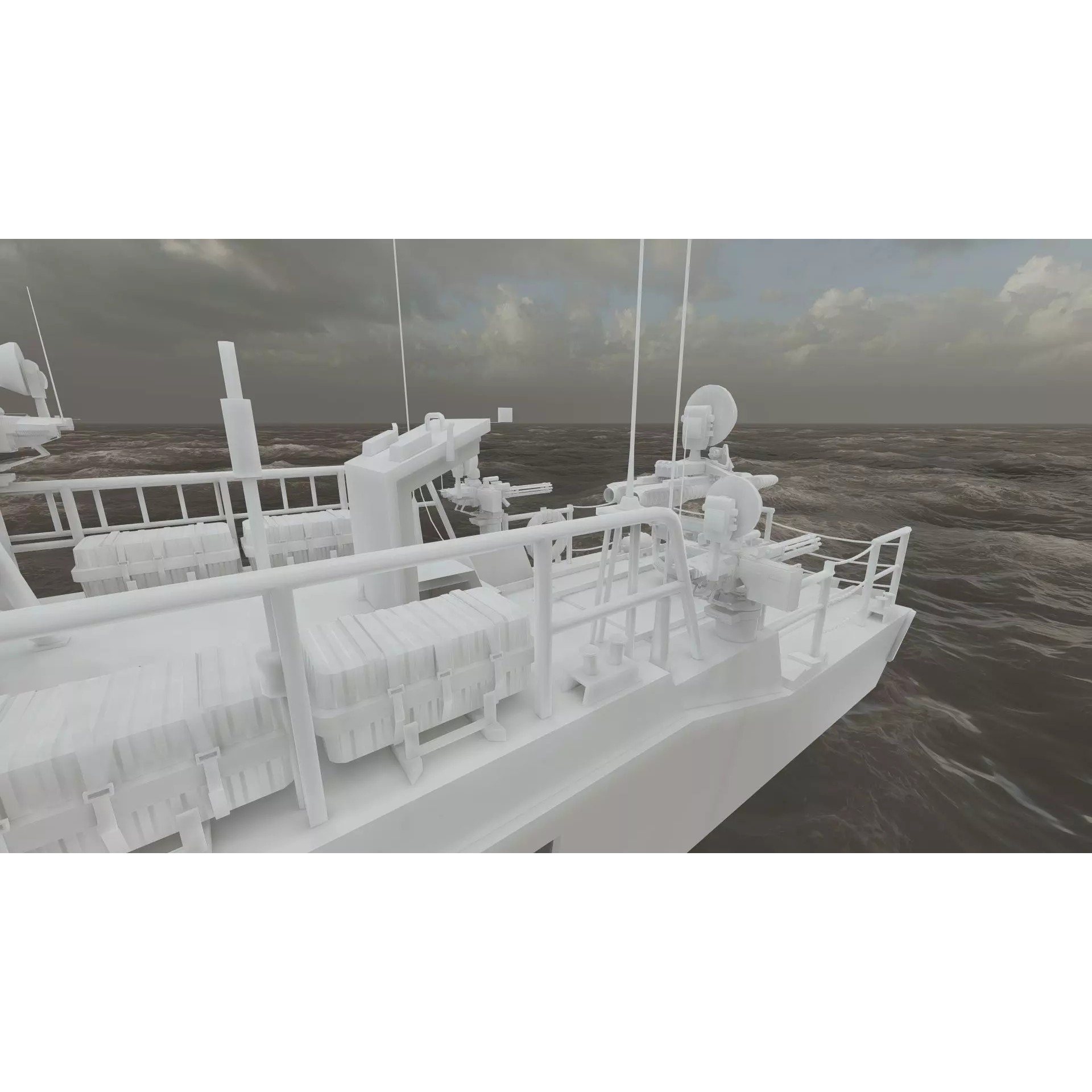 Detailed Patrol Boat - Game-Ready 3D Model - View 43