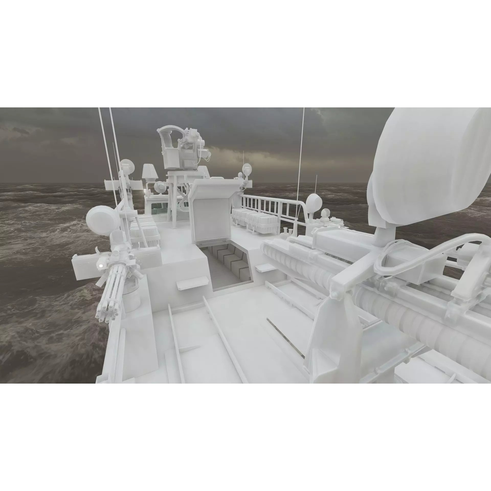 Detailed Patrol Boat - Game-Ready 3D Model - View 46