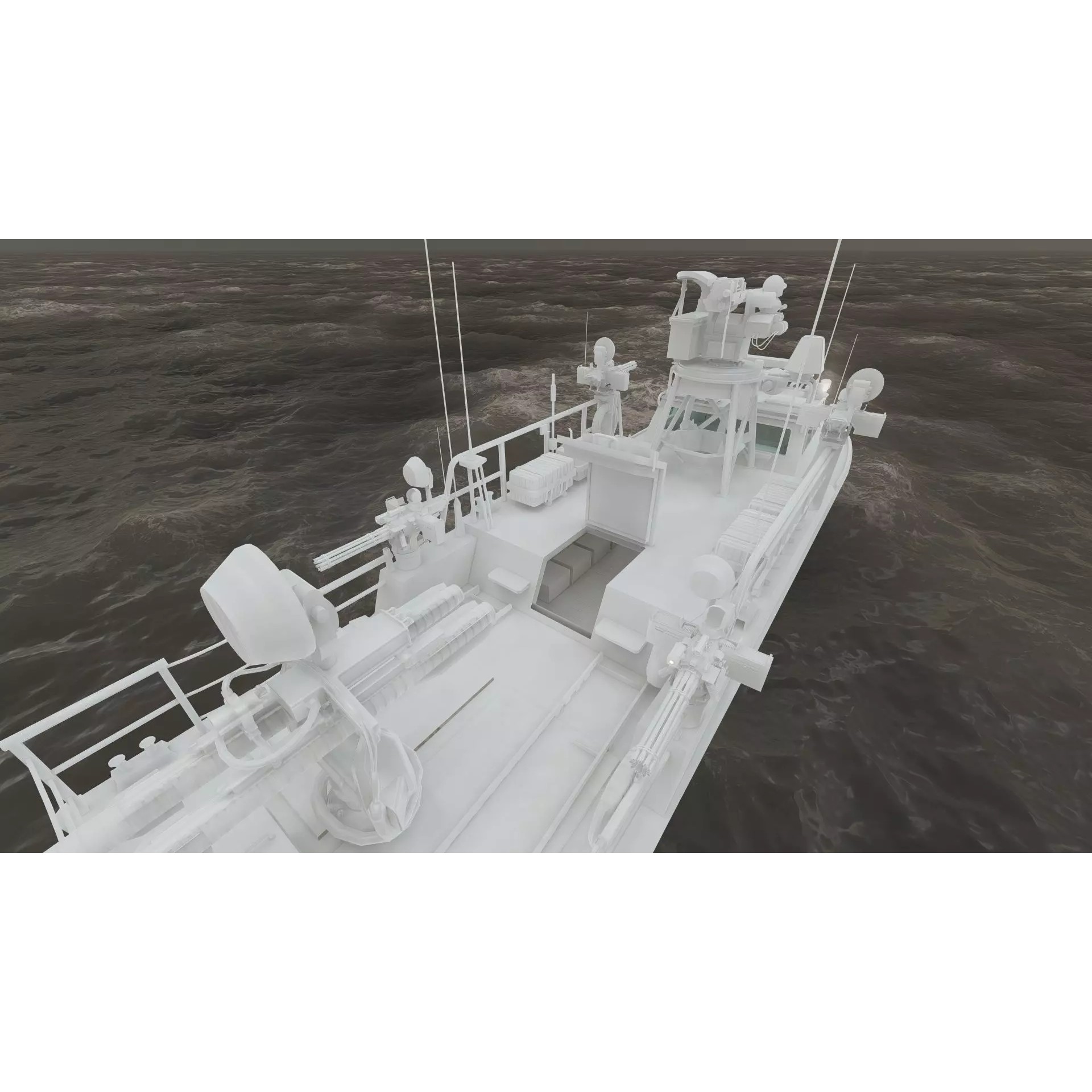 Detailed Patrol Boat - Game-Ready 3D Model - View 47