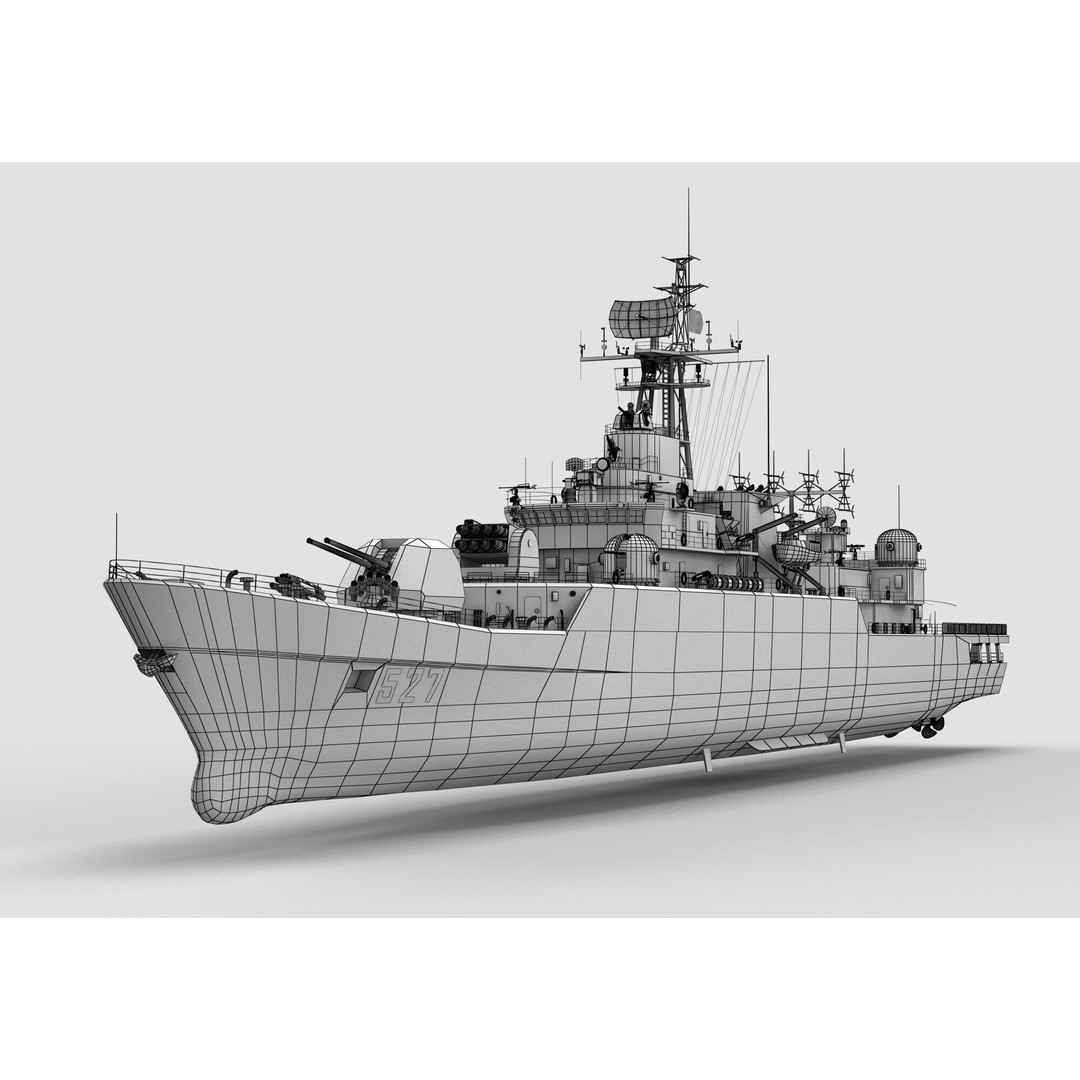 Type 053H3 Jiangwei Frigate 3D Model – High Poly Game Asset, FBX