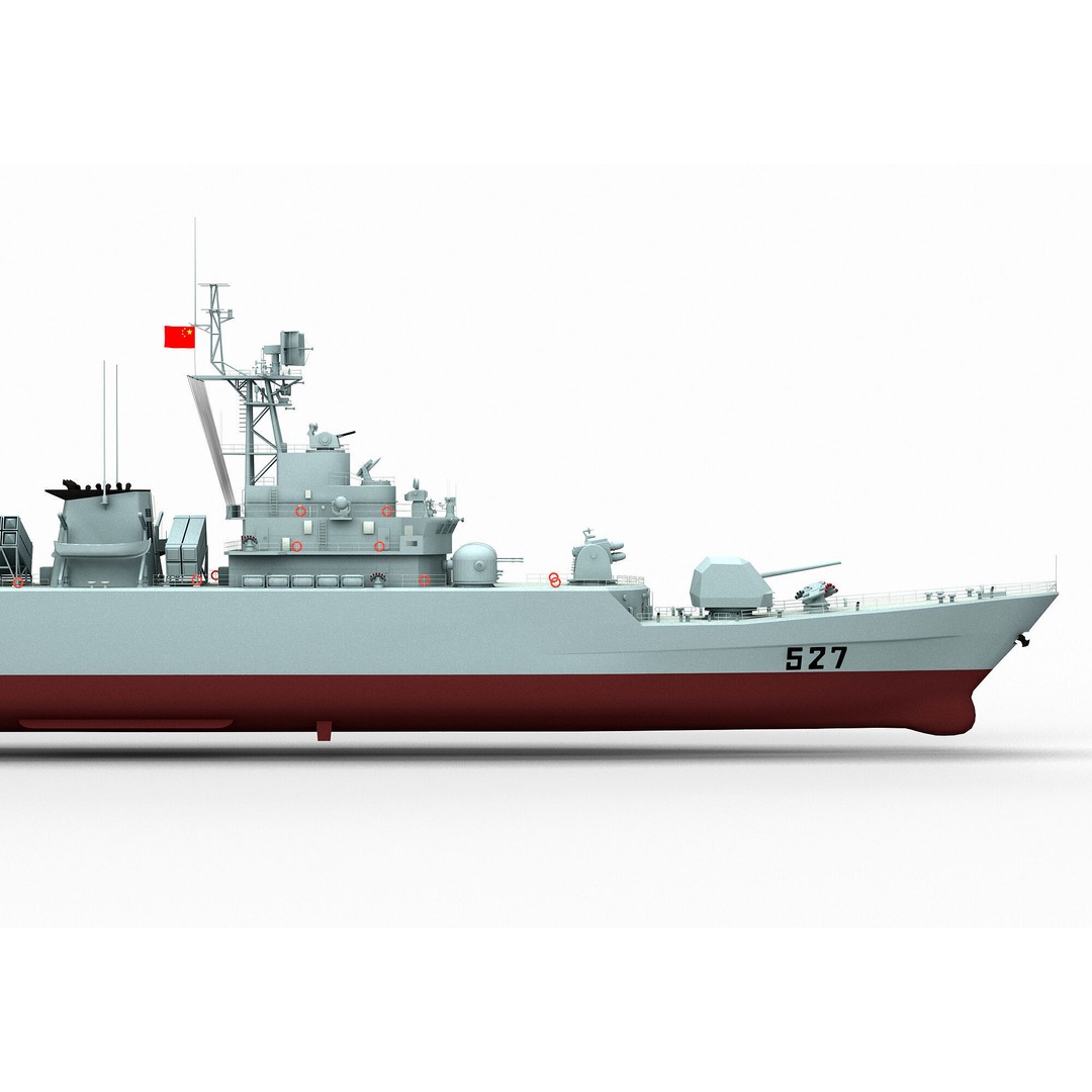 Type 053H3 Jiangwei Frigate 3D Model – High Poly Game Asset, FBX - View 10
