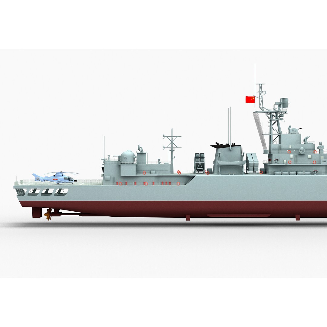 Type 053H3 Jiangwei Frigate 3D Model – High Poly Game Asset, FBX - View 11