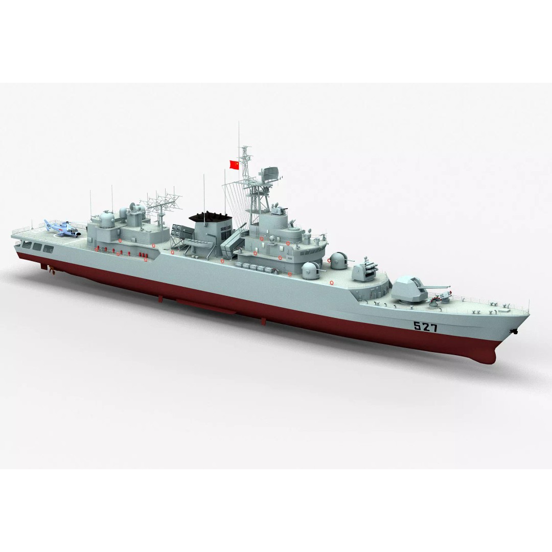 Type 053H3 Jiangwei Frigate 3D Model – High Poly Game Asset, FBX - View 2