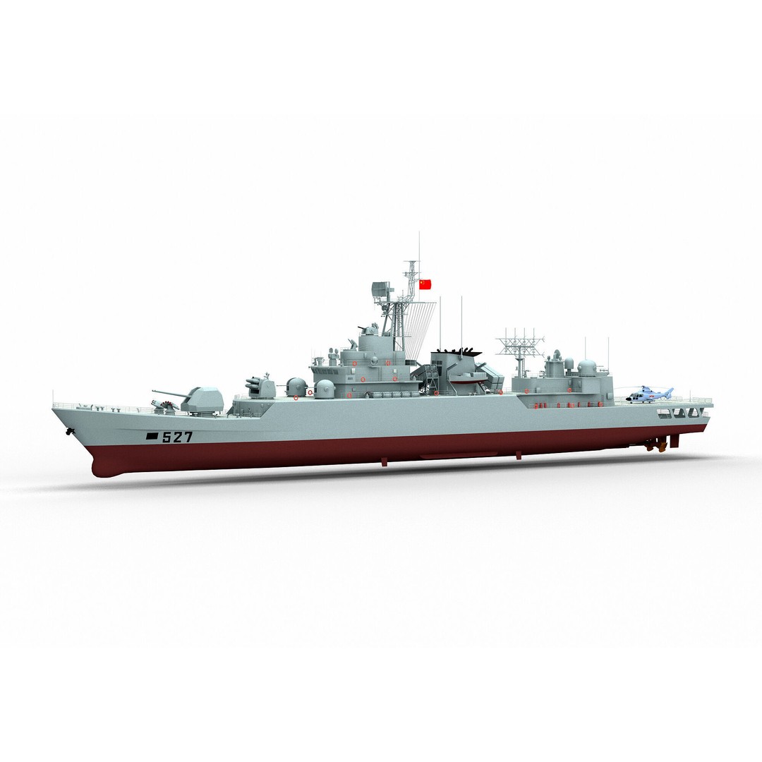 Type 053H3 Jiangwei Frigate 3D Model – High Poly Game Asset, FBX - View 3