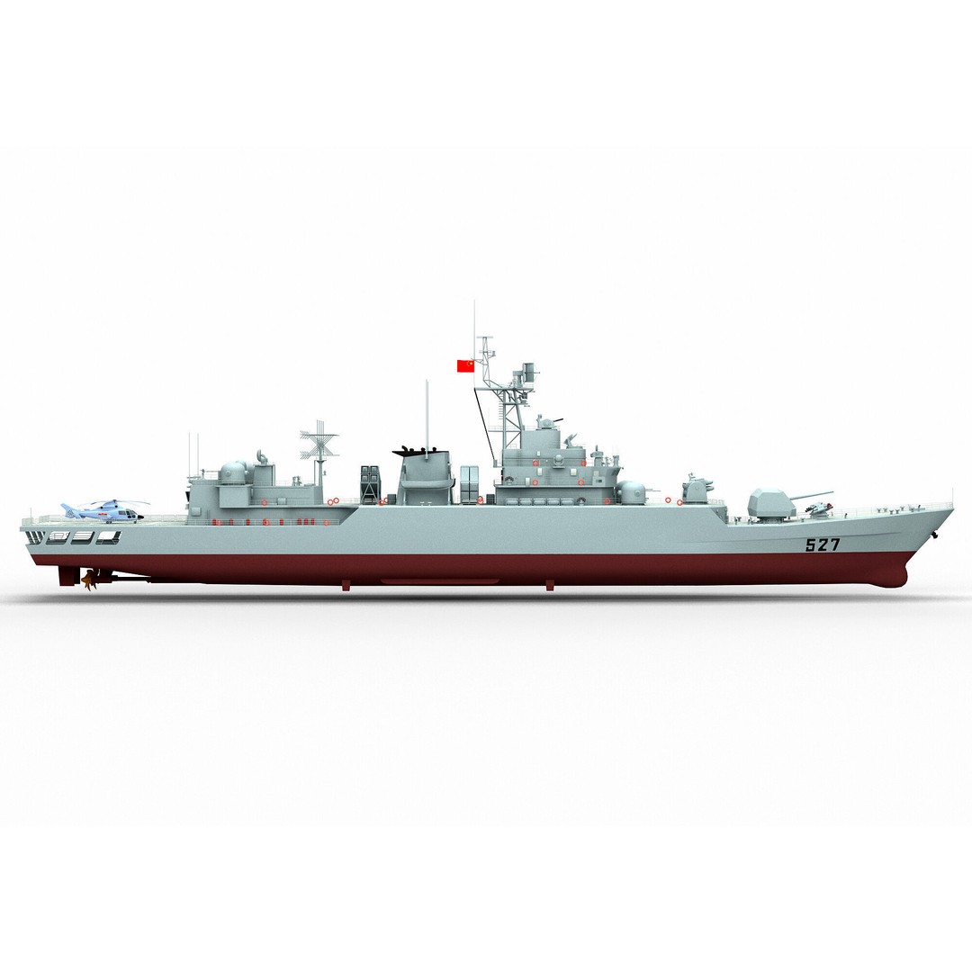 Type 053H3 Jiangwei Frigate 3D Model – High Poly Game Asset, FBX - View 9