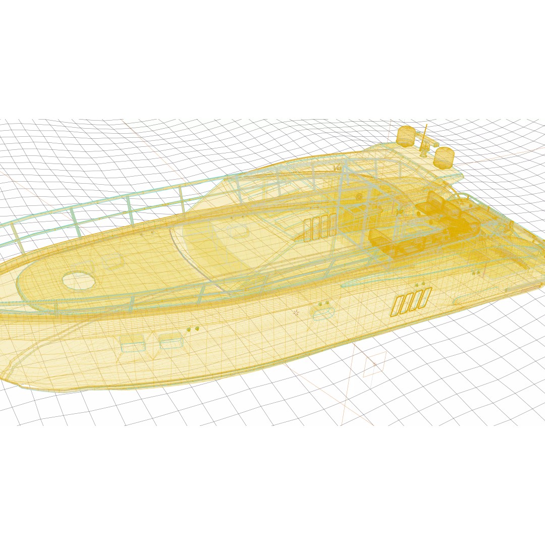 Luxury Yacht 3D Model – High Poly PBR Asset, FBX, Blender - View 8