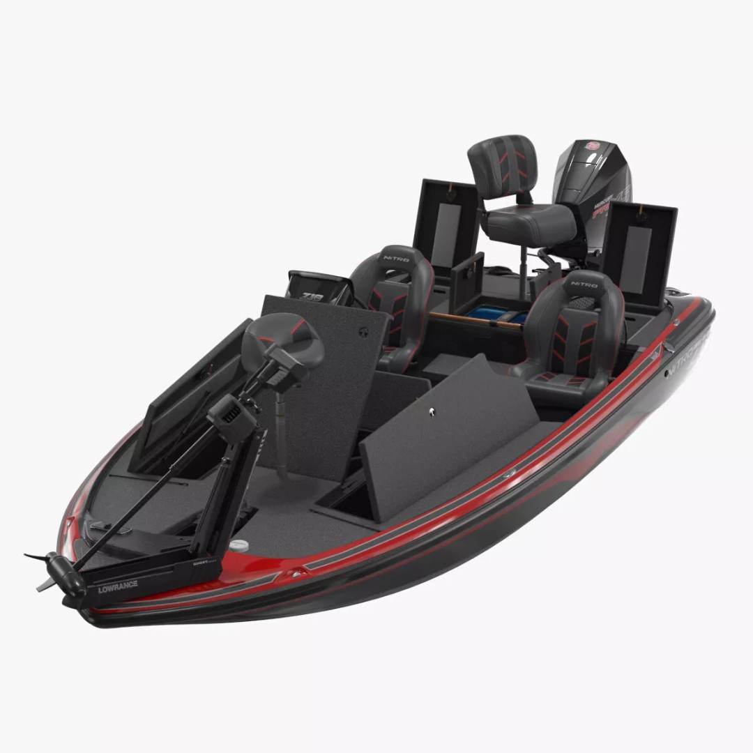 Nitro Z16 Angling Deck Boat 3D Model – Rigged PBR Asset for Maya - View 10