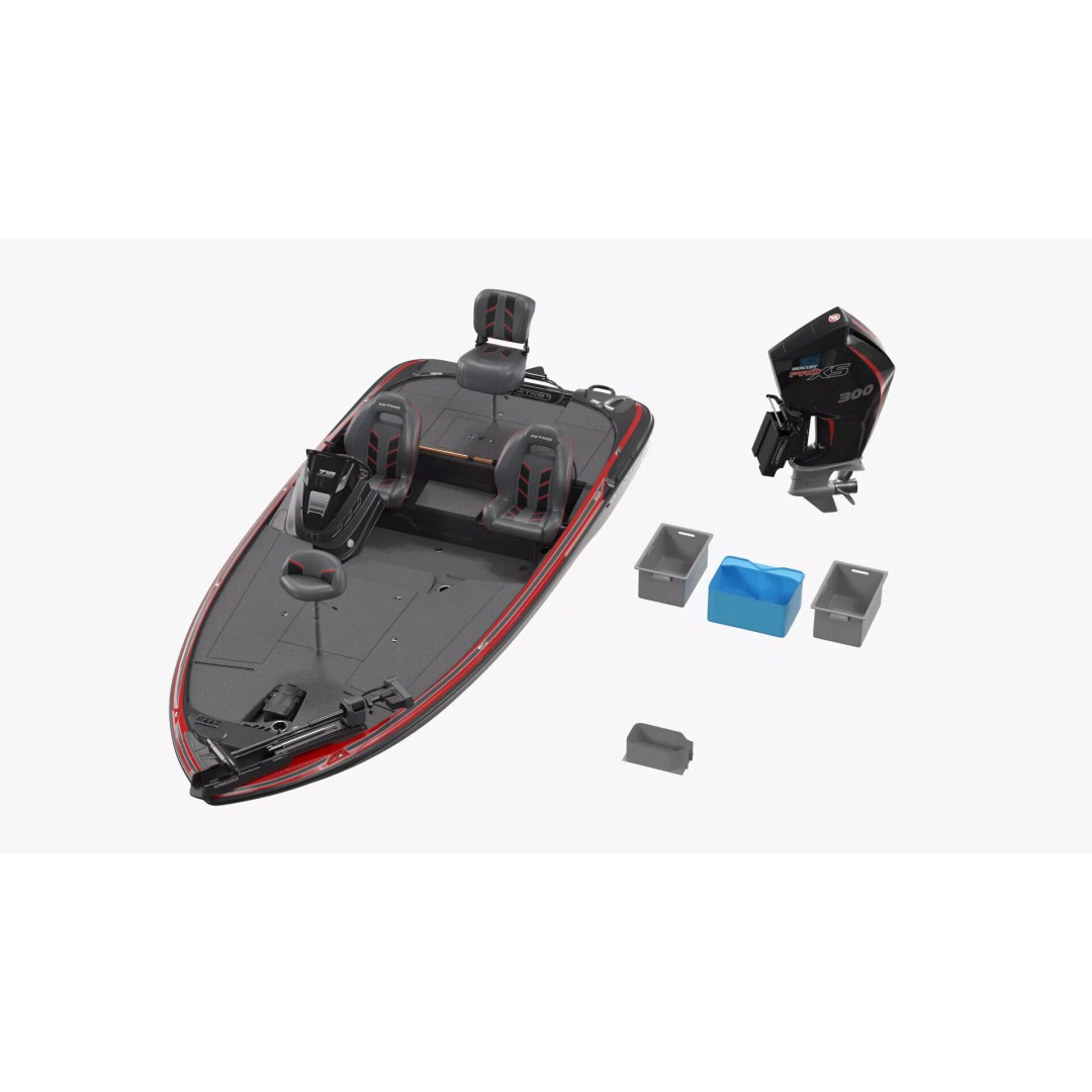 Nitro Z16 Angling Deck Boat 3D Model – Rigged PBR Asset for Maya - View 16