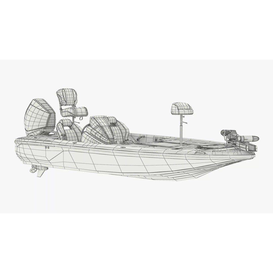 Nitro Z16 Angling Deck Boat 3D Model – Rigged PBR Asset for Maya - View 18