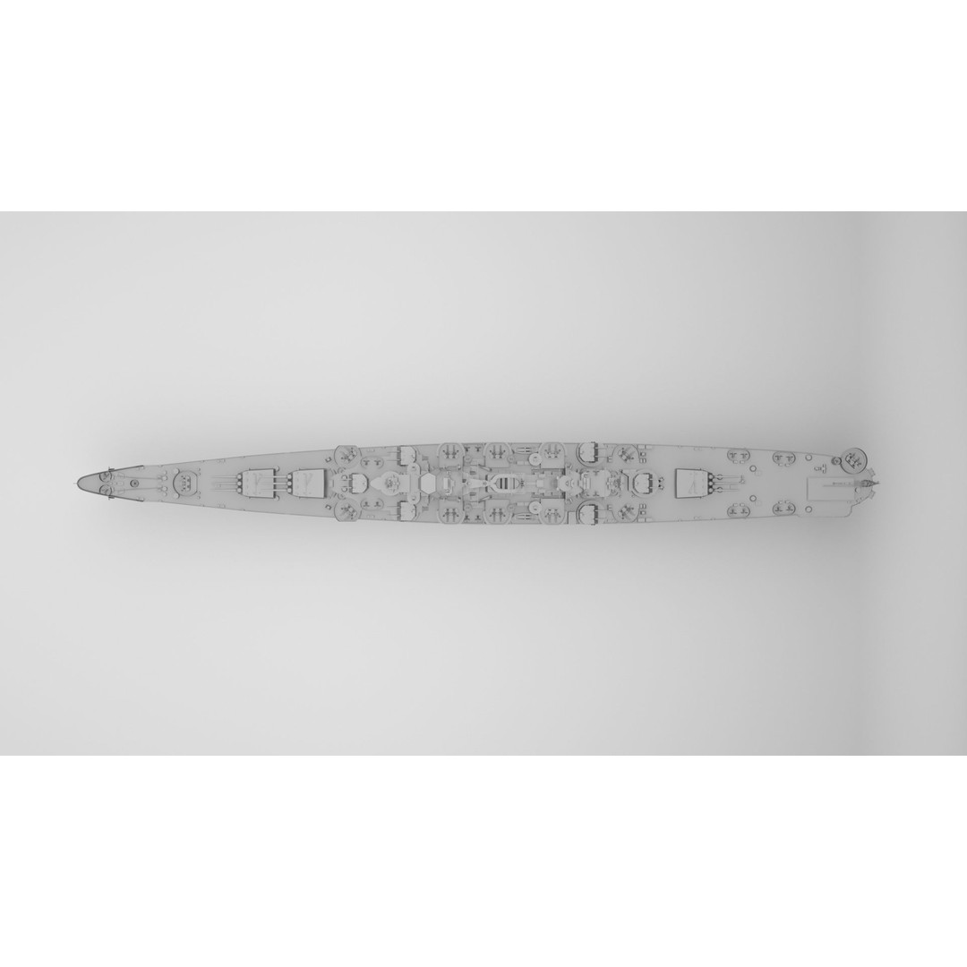 Oregon City Class Cruiser 3D Model – Rigged Military Watercraft, FBX - View 12