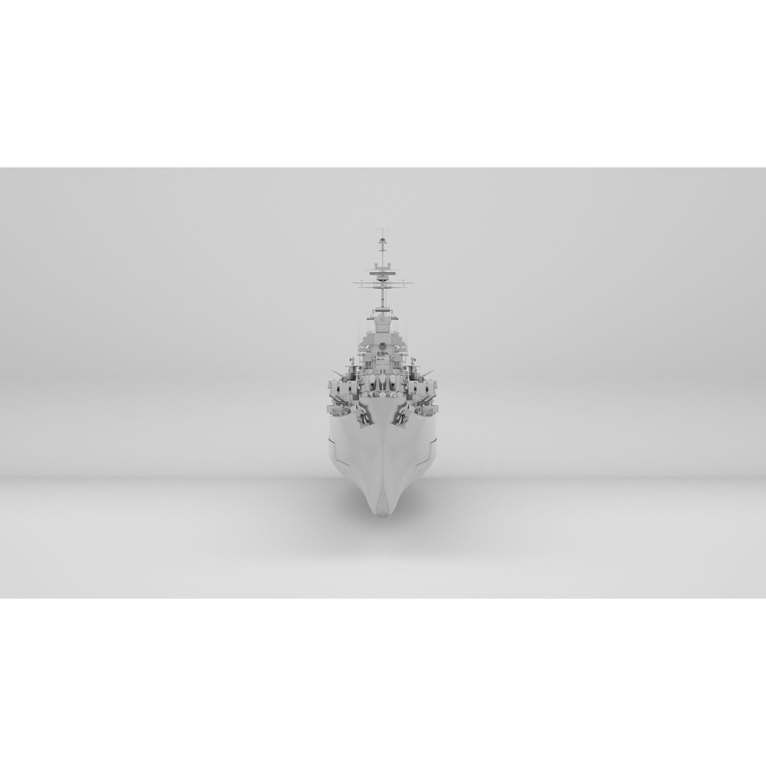 Oregon City Class Cruiser 3D Model – Rigged Military Watercraft, FBX - View 13