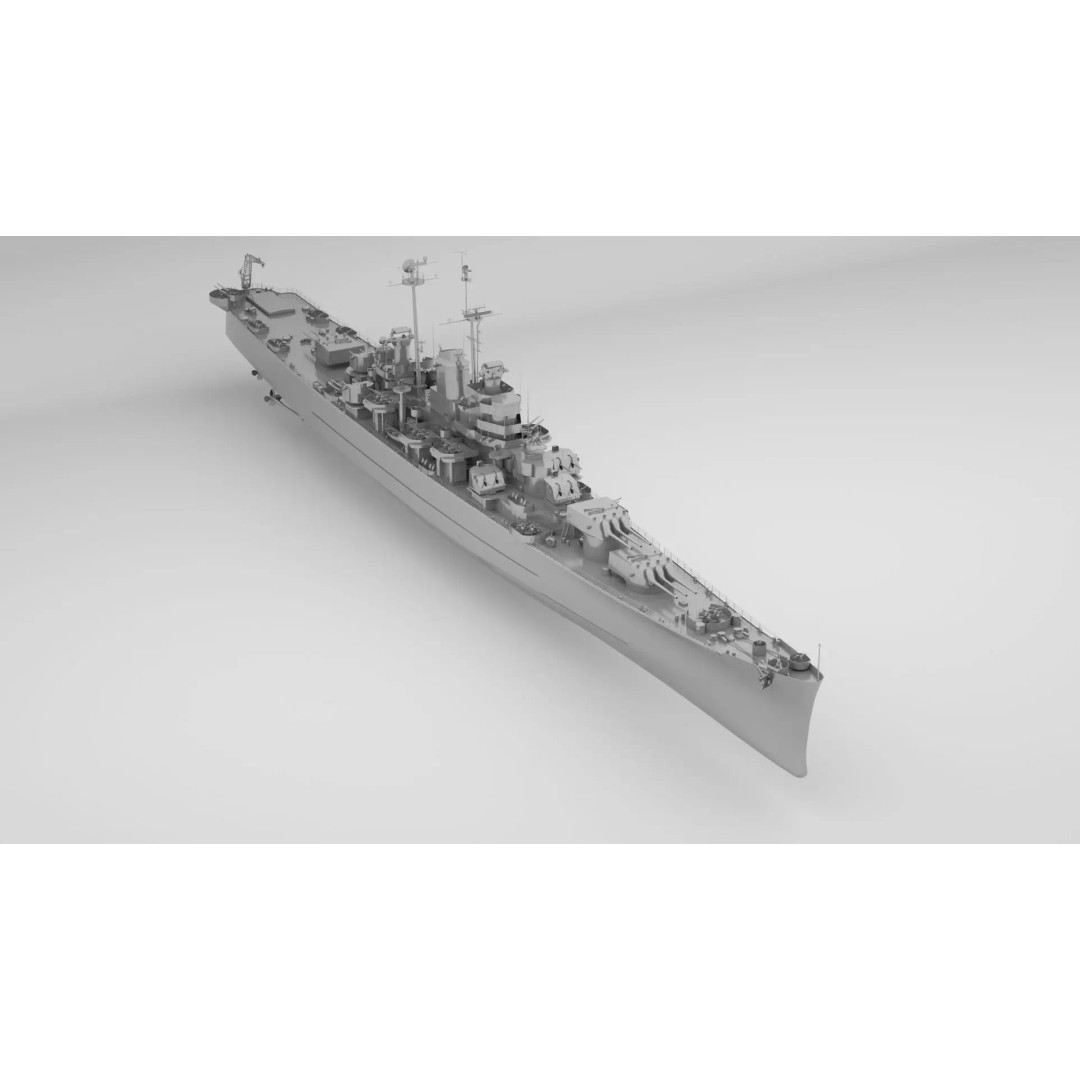 Oregon City Class Cruiser 3D Model – Rigged Military Watercraft, FBX - View 2