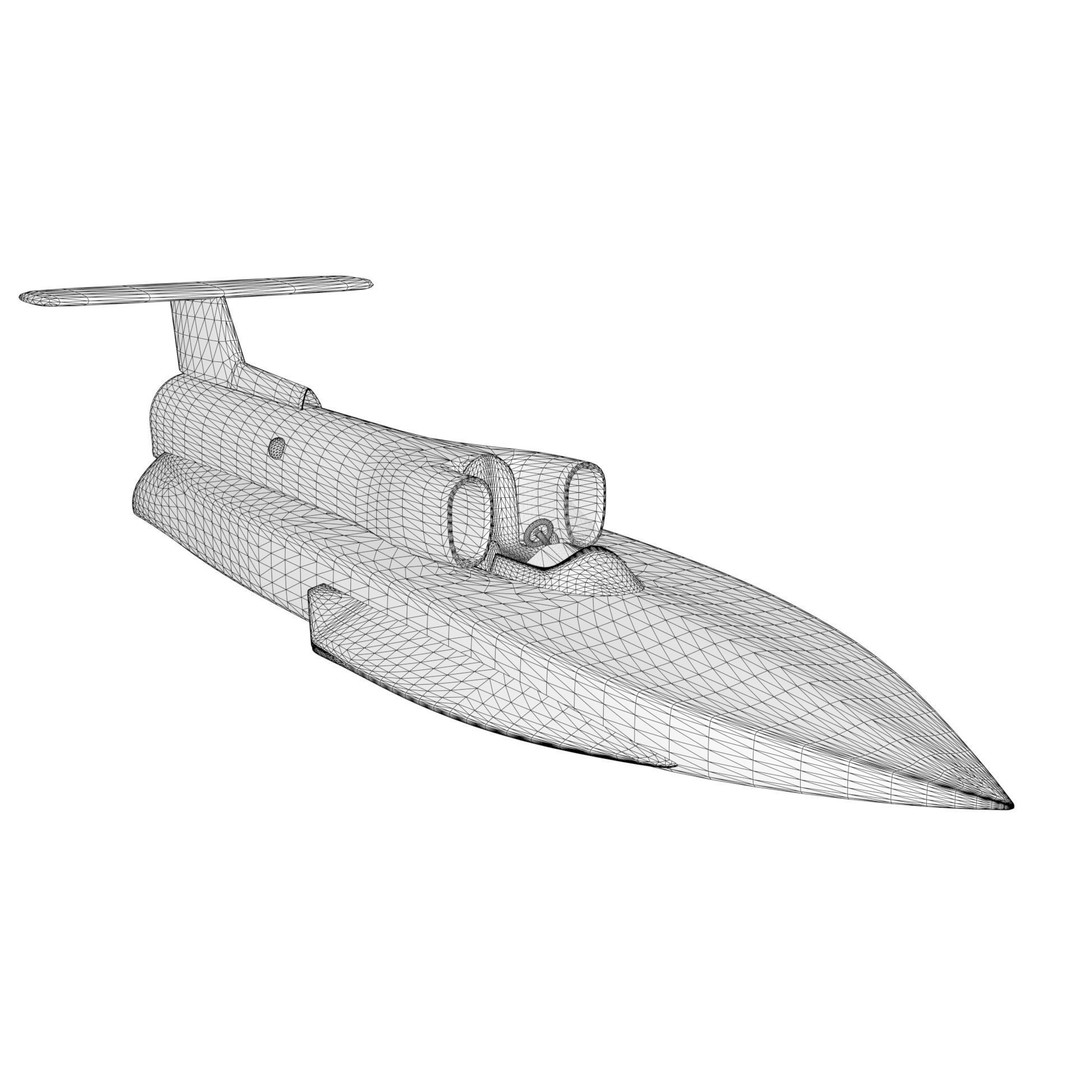 Spirit of Australia 3D Model – Historic Watercraft, PBR Textures, FBX - View 4