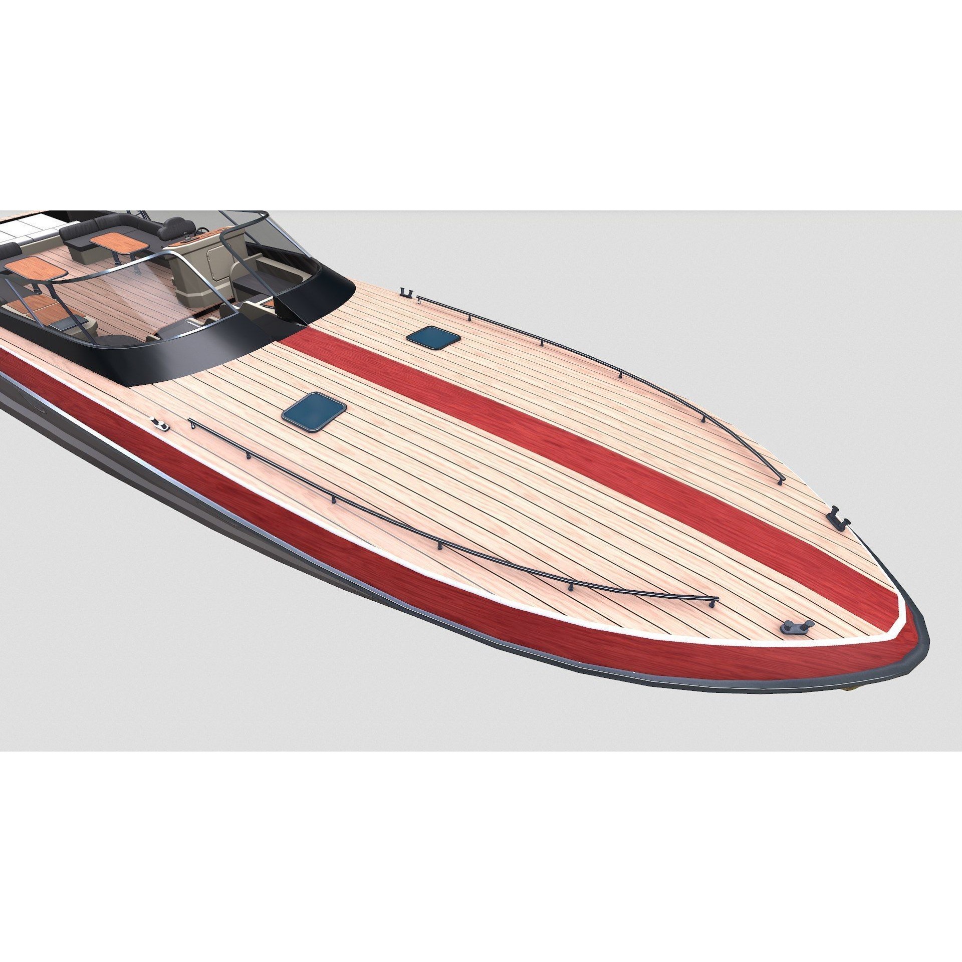 Luxury Boat - Low-Poly Game-Ready 3D Model - View 41