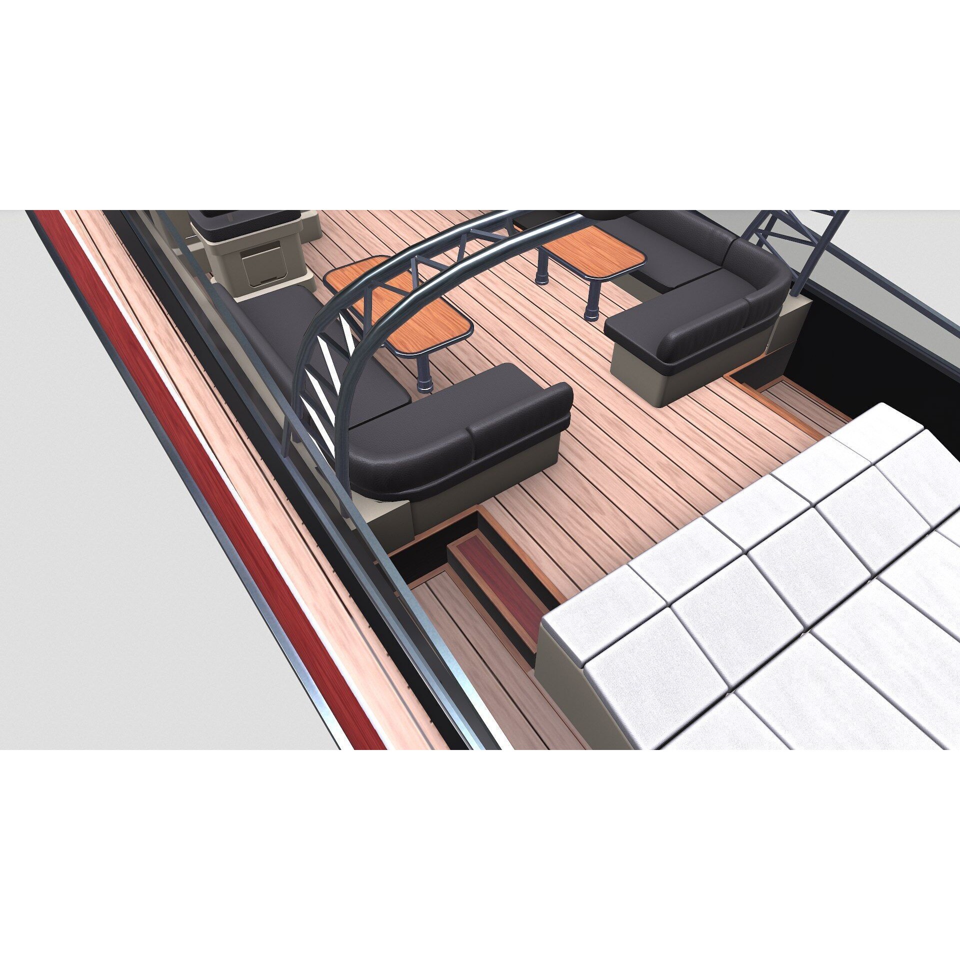 Luxury Boat - Low-Poly Game-Ready 3D Model - View 50