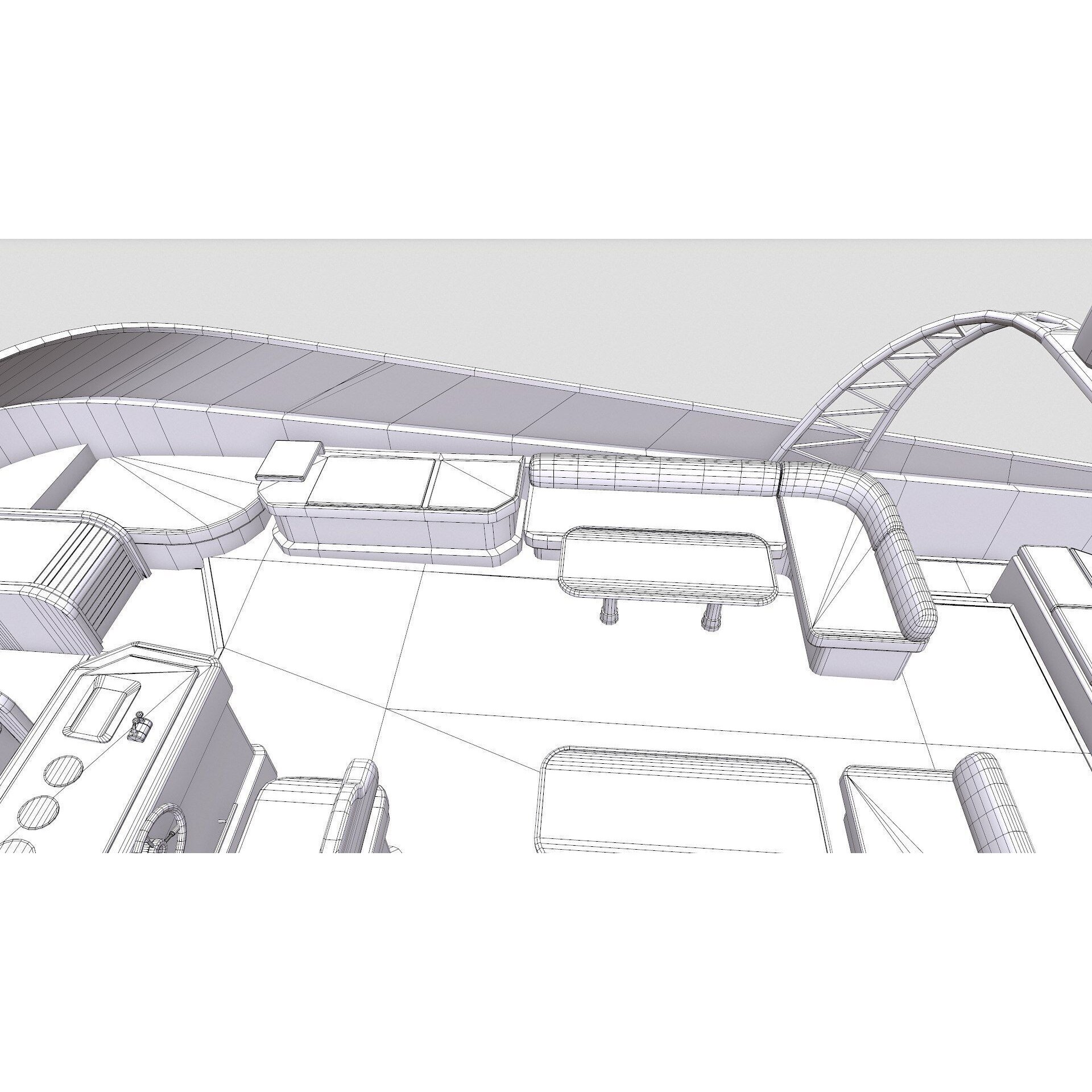 Luxury Boat - Low-Poly Game-Ready 3D Model - View 53