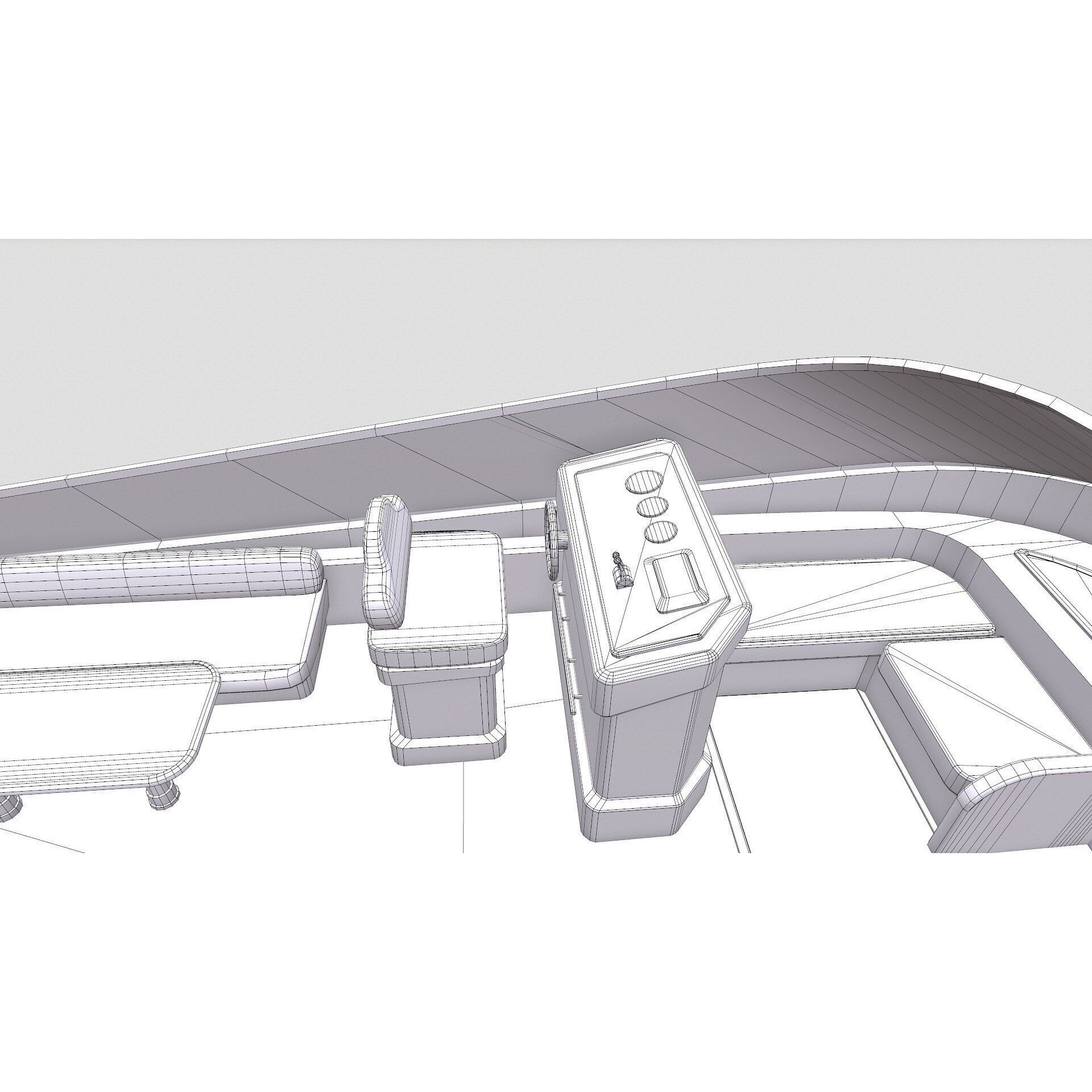 Luxury Boat - Low-Poly Game-Ready 3D Model - View 55