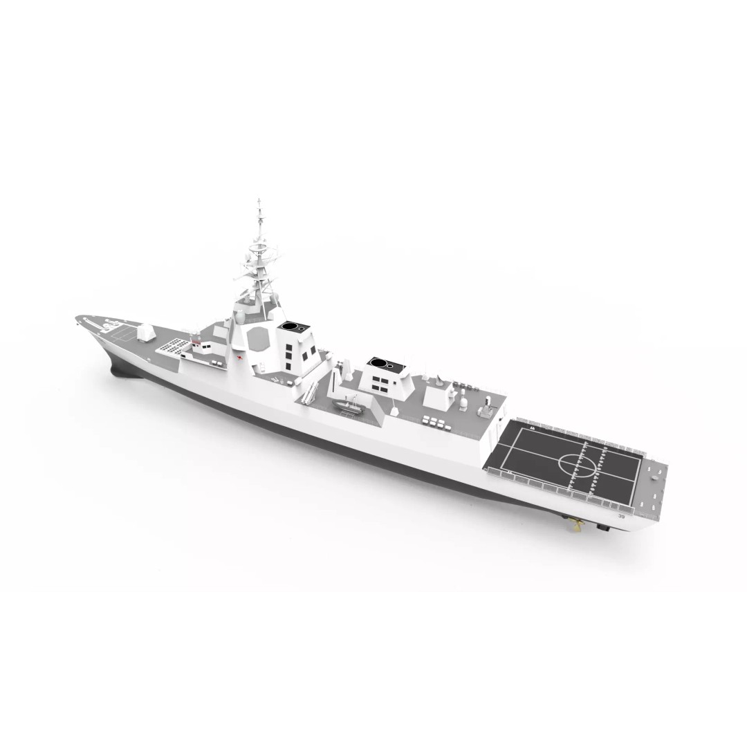 Hobart Class Destroyer 3D Model – Military Vessel, FBX, Game Ready