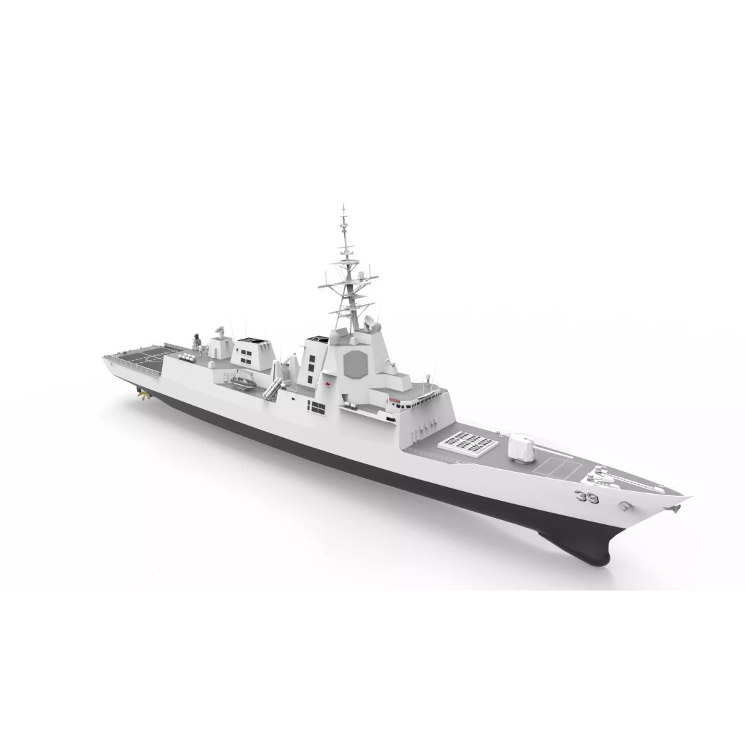 Hobart Class Destroyer 3D Model – Military Vessel, FBX, Game Ready - View 2
