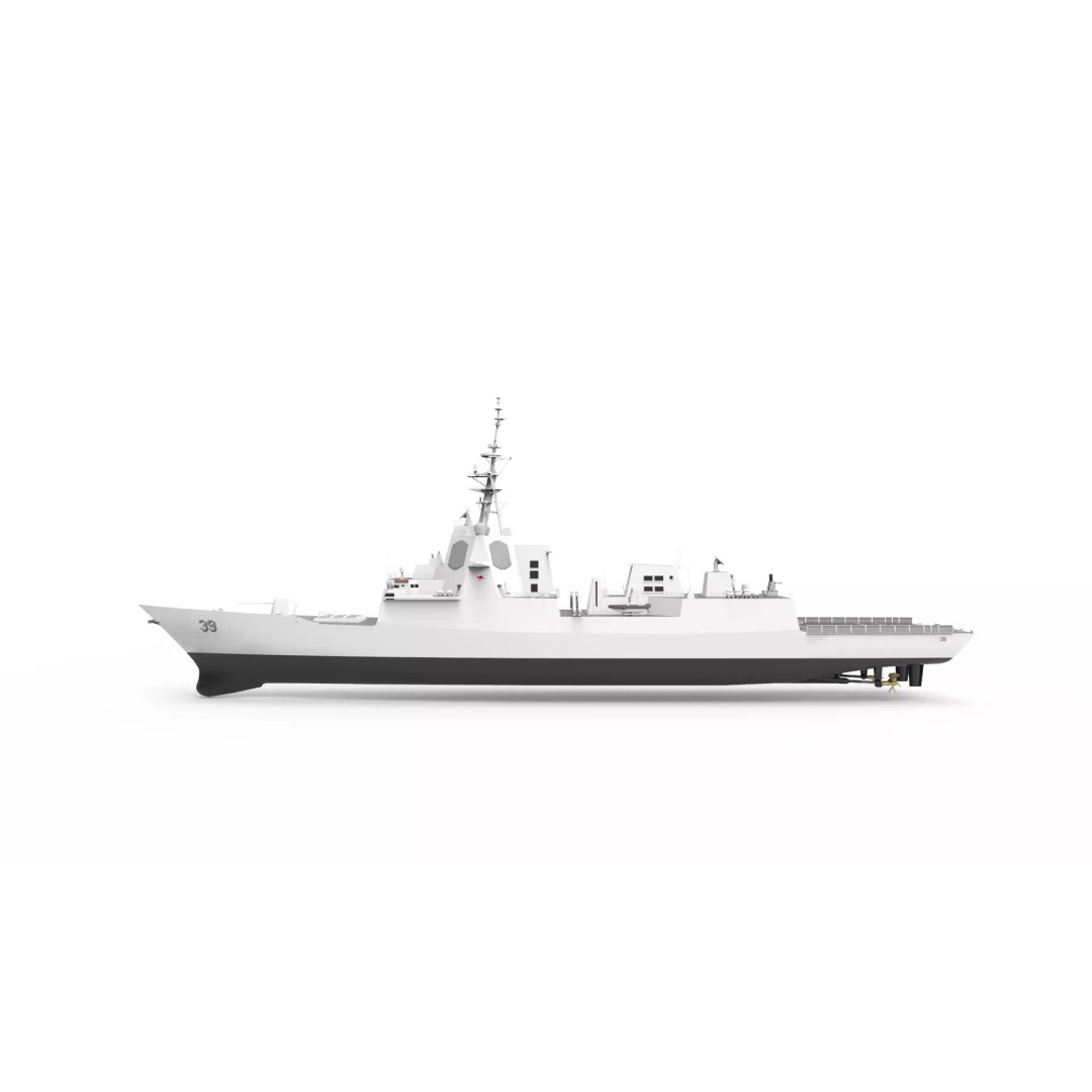 Hobart Class Destroyer 3D Model – Military Vessel, FBX, Game Ready - View 4