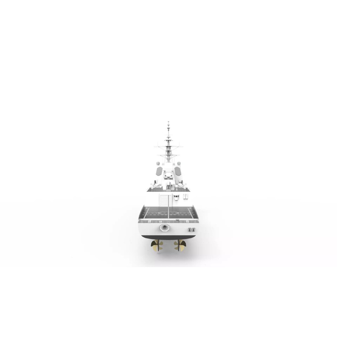 Hobart Class Destroyer 3D Model – Military Vessel, FBX, Game Ready - View 5