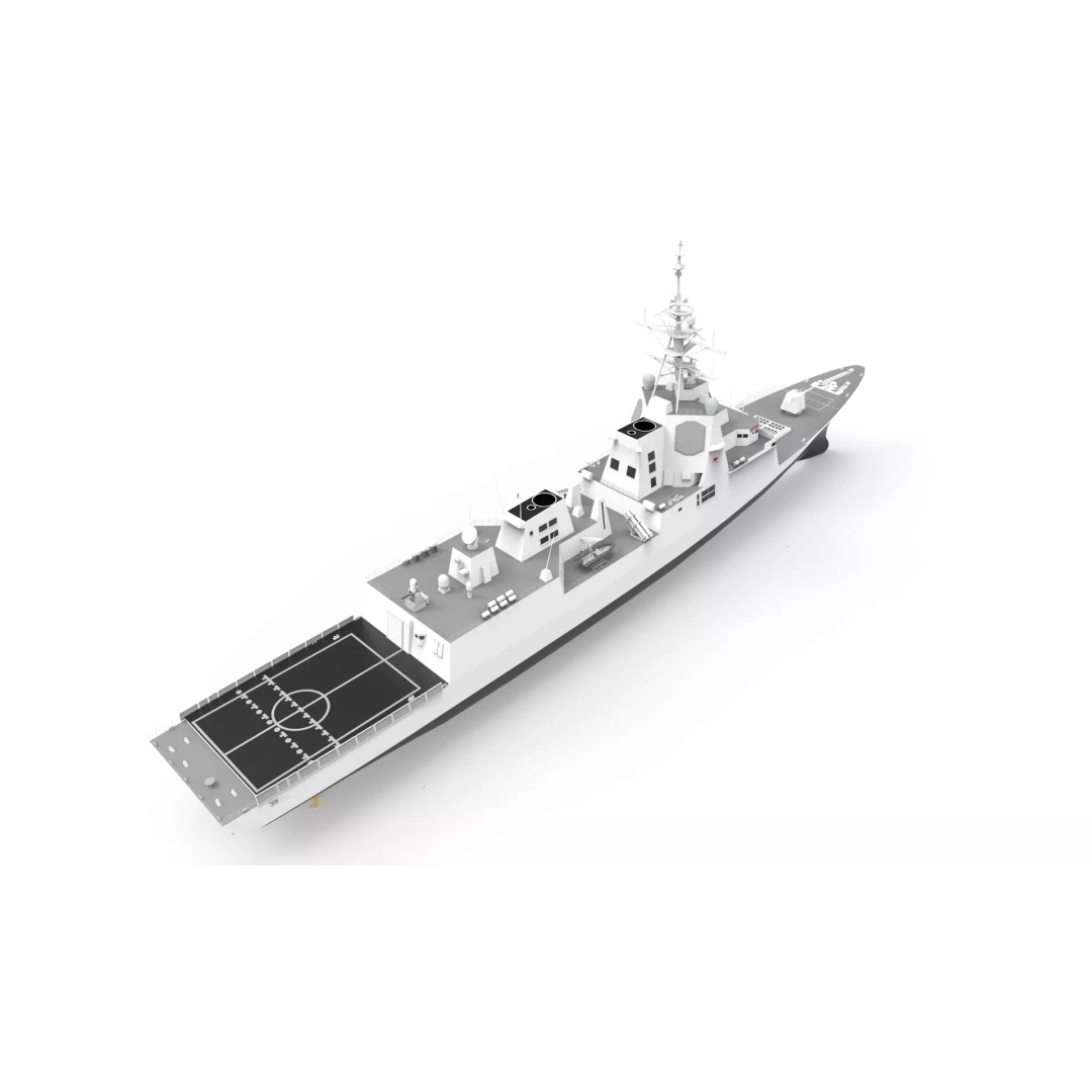 Hobart Class Destroyer 3D Model – Military Vessel, FBX, Game Ready - View 8