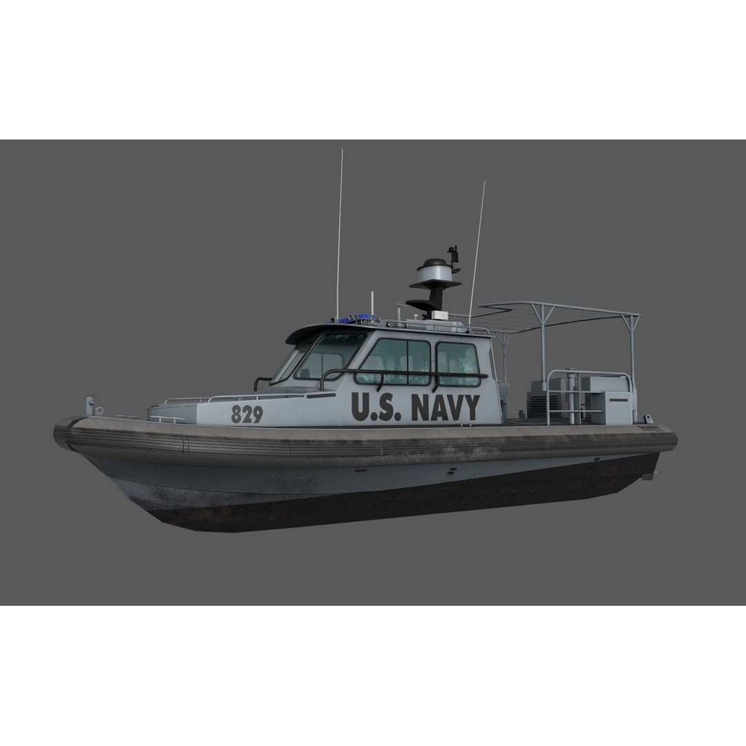 U.S. Navy Sea Ark 3D Model – Low Poly Game Asset, FBX, PBR Textures - View 11