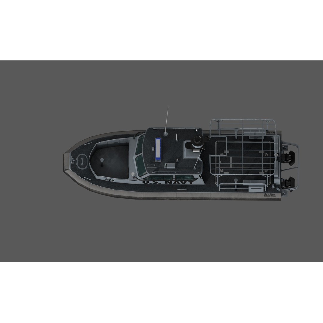 U.S. Navy Sea Ark 3D Model – Low Poly Game Asset, FBX, PBR Textures - View 12