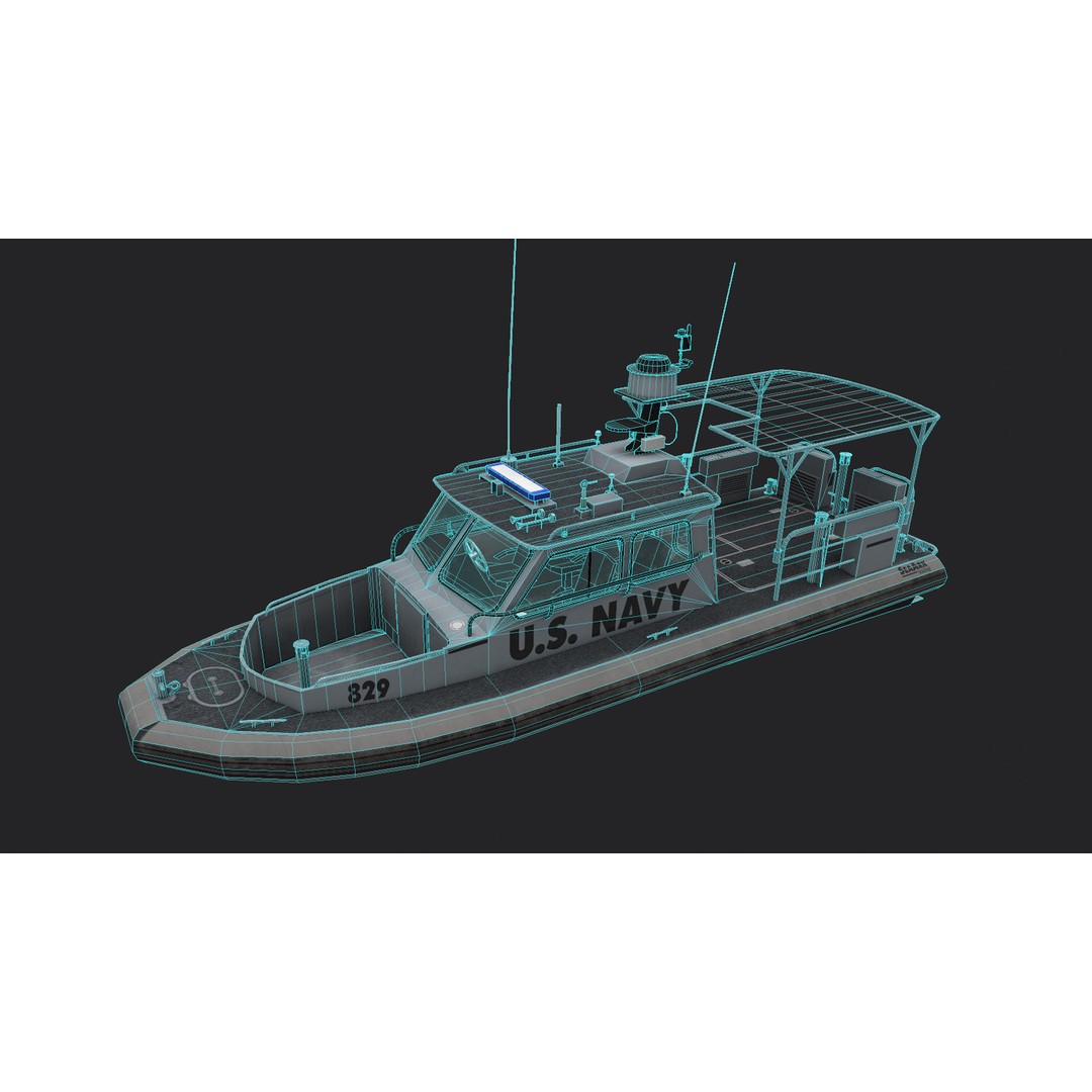 U.S. Navy Sea Ark 3D Model – Low Poly Game Asset, FBX, PBR Textures - View 15